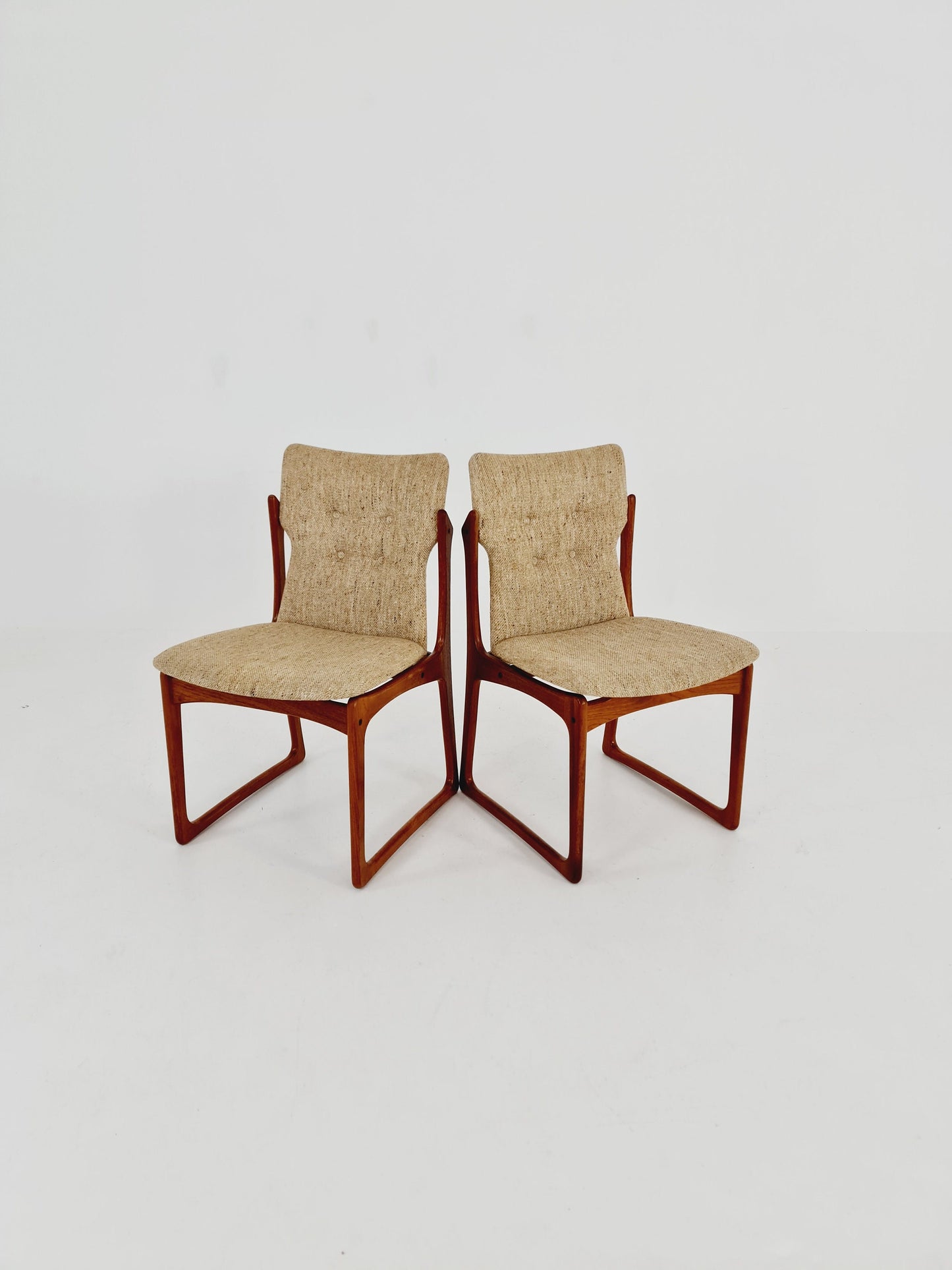 Vintage Danish teak dining charis by Vamdrup Stolefabrik, 1960s, set of 2