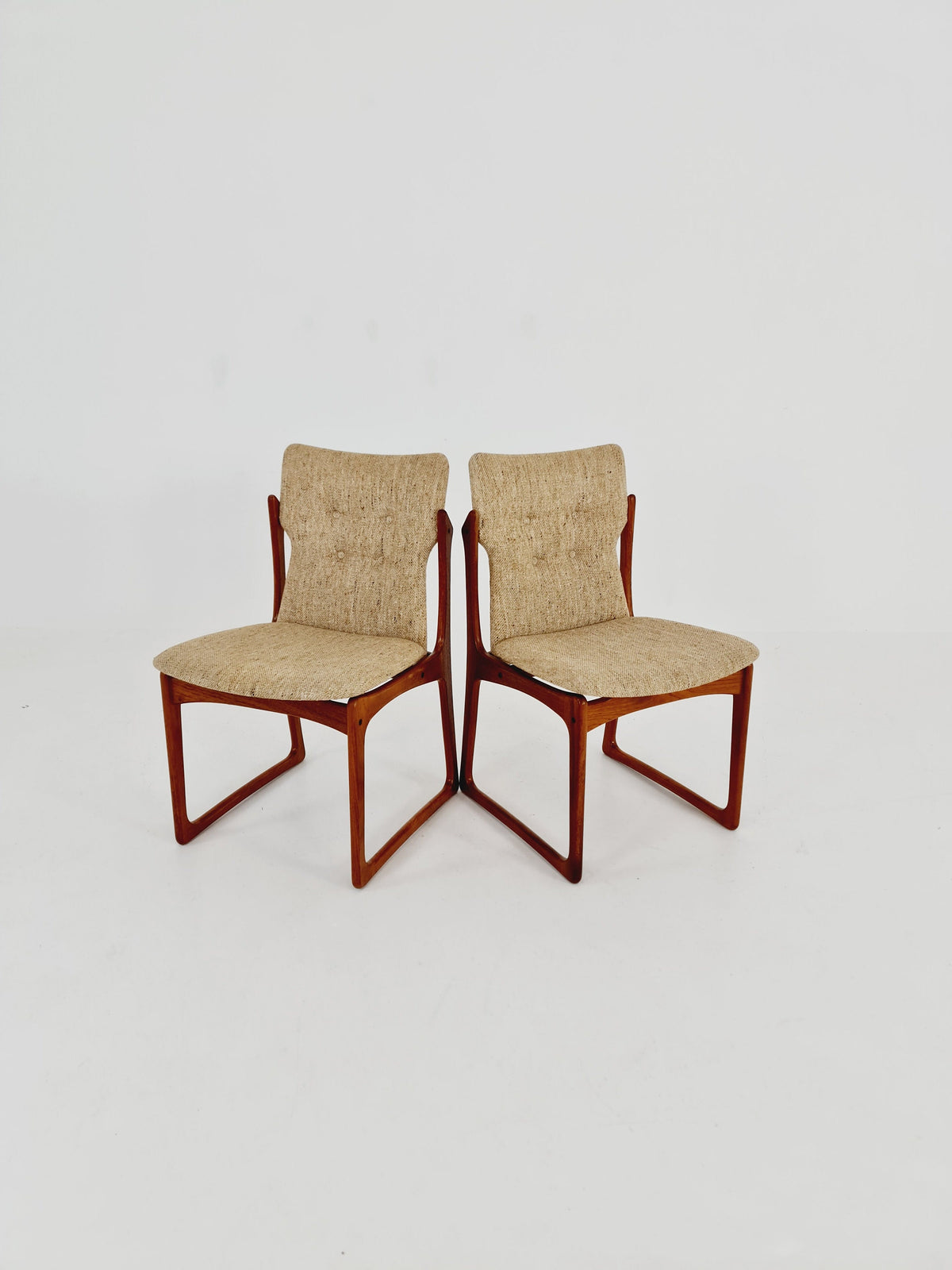Vintage Danish teak dining charis by Vamdrup Stolefabrik, 1960s, set of 2
