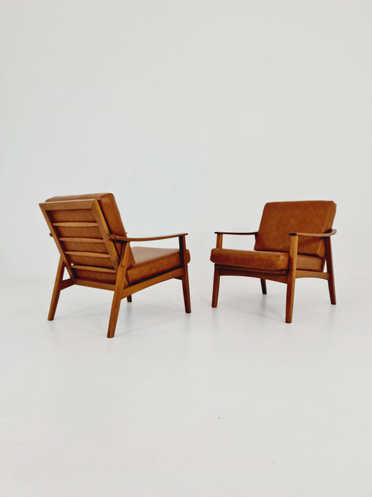 Mid-century pair of German lounge armchair, 1960s