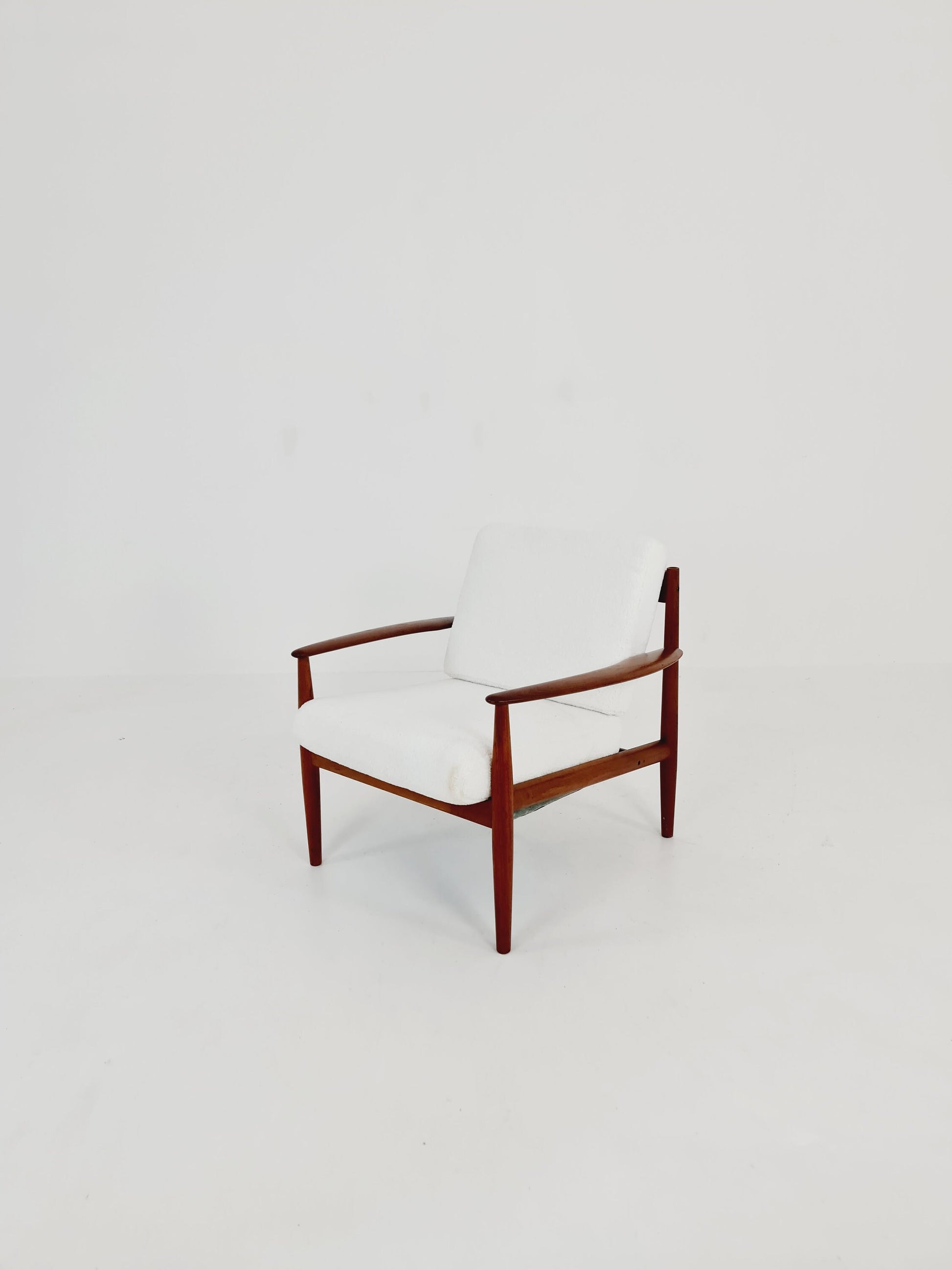 Mid-century Rare Danish teak lounge chair/ Easy chair by Grete Jalk For France &Son , 1960s