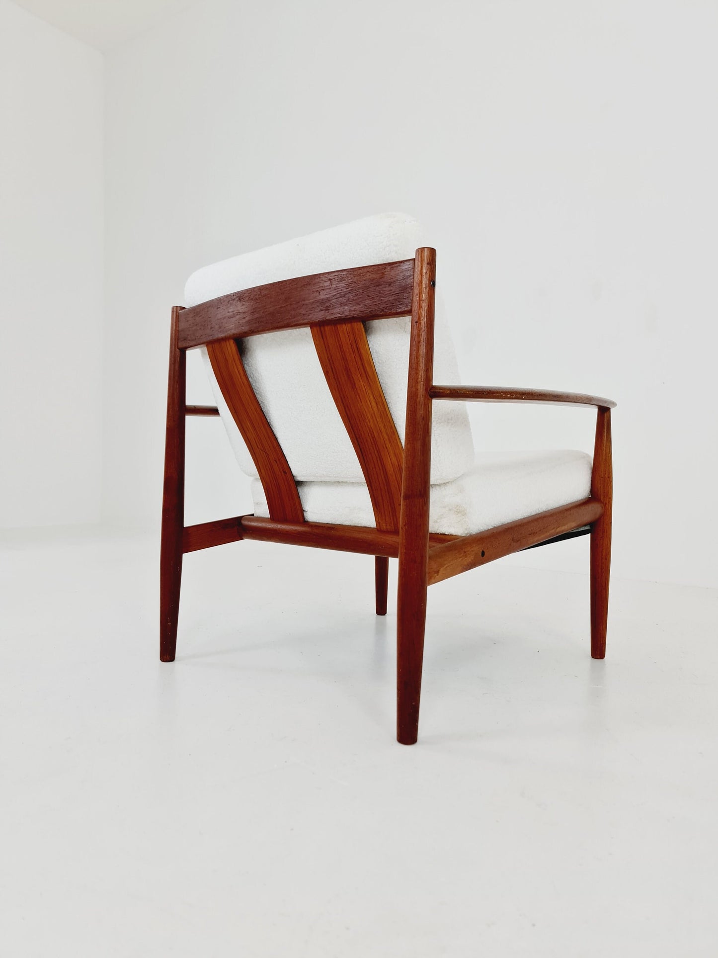 Mid-century Rare Danish teak lounge chair/ Easy chair by Grete Jalk For France &Son , 1960s