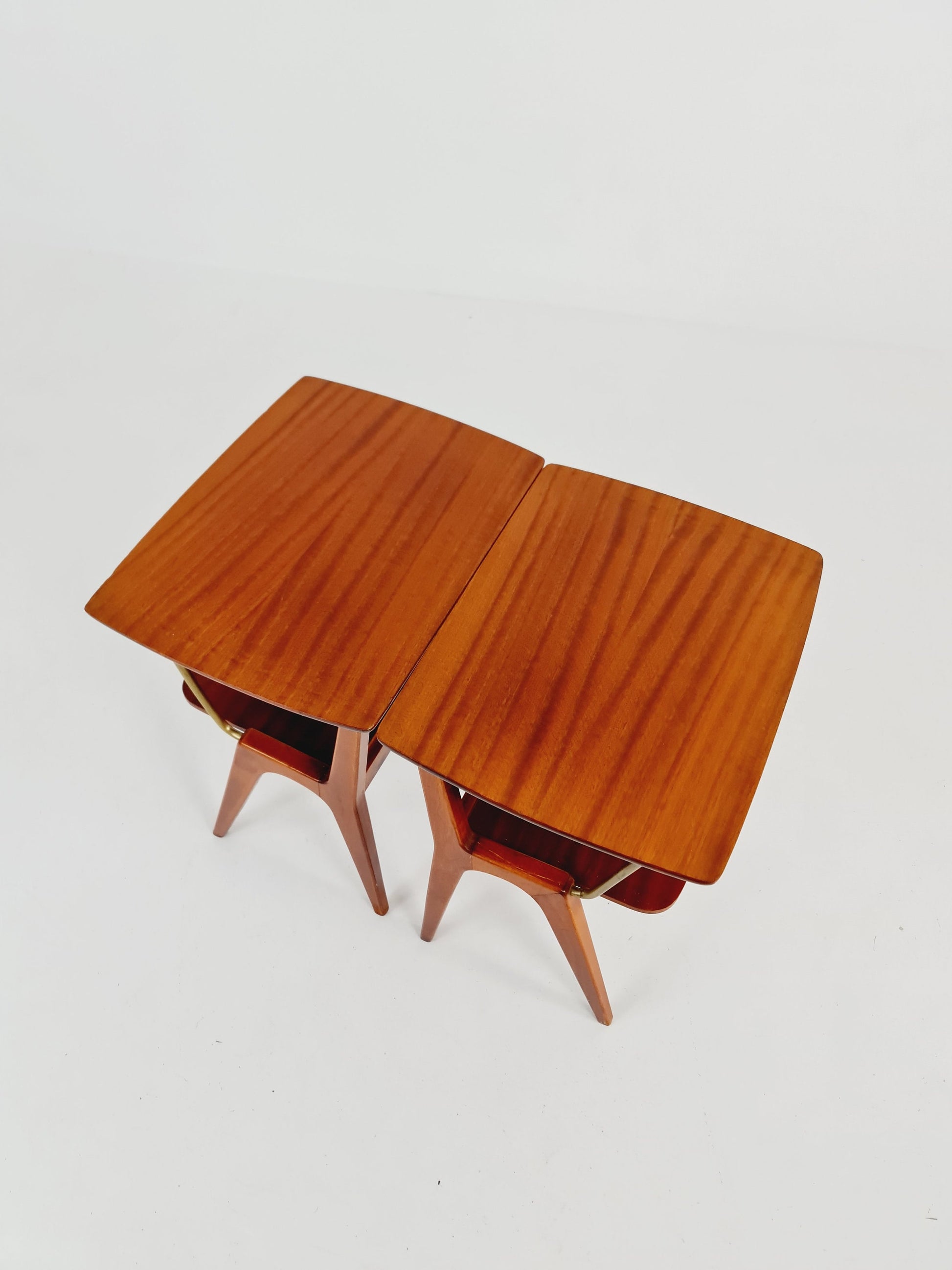 Pair of Midcentury Danish Mahagoni vintage Side table/ Bedside table/ Night stand, 1950s