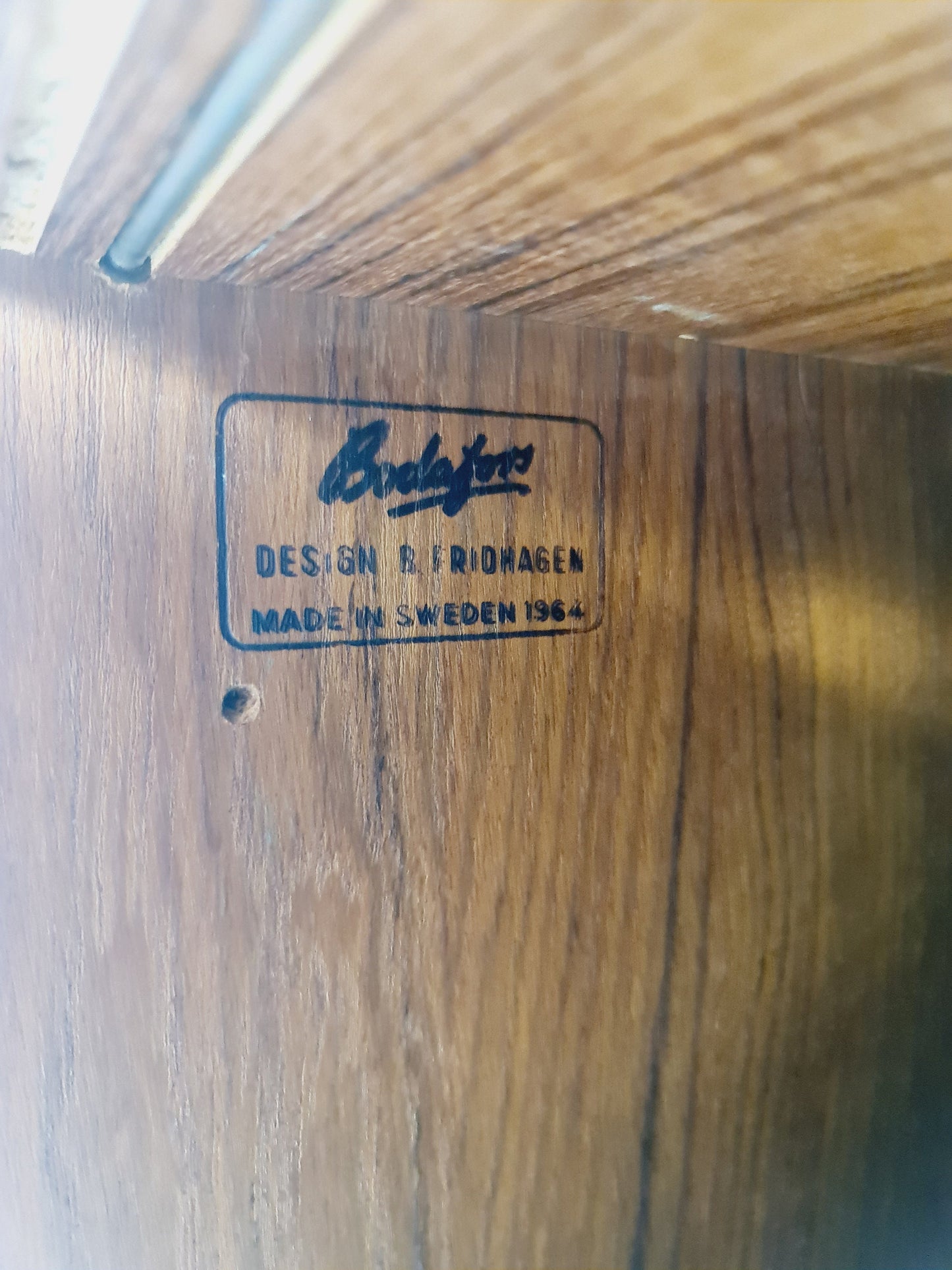 Swedish vintage chest of drawers/ book case teak by Fridhagen for Bodafors, 1960s