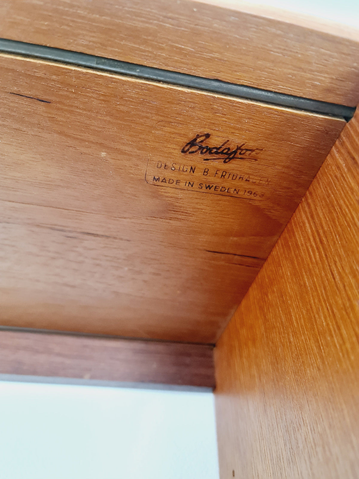 Swedish vintage chest of drawers/ book case teak by Fridhagen for Bodafors, 1960s