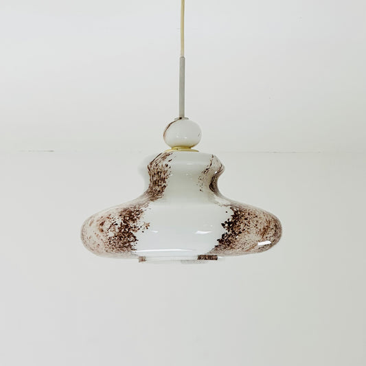 Vintage hanging lamp made of Murano glass by Doria Leuchten, Germany 1970