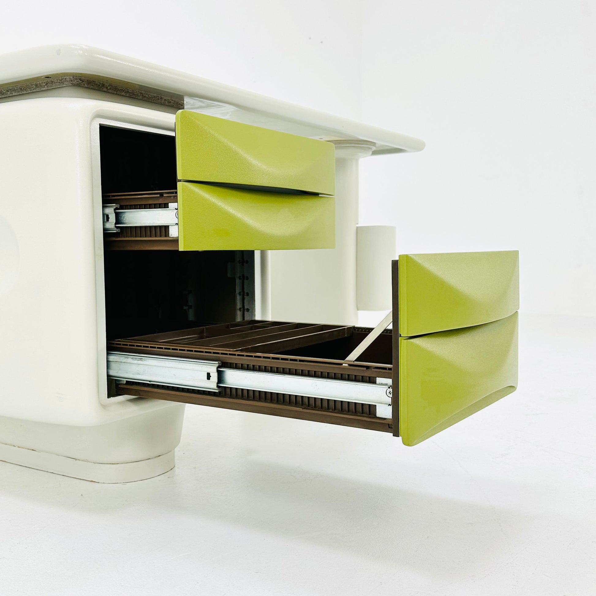 Rare Ernest Igl for Wilhelm Werndl, desk model 'Jet', fiberglass, Czech Republic, 1970s