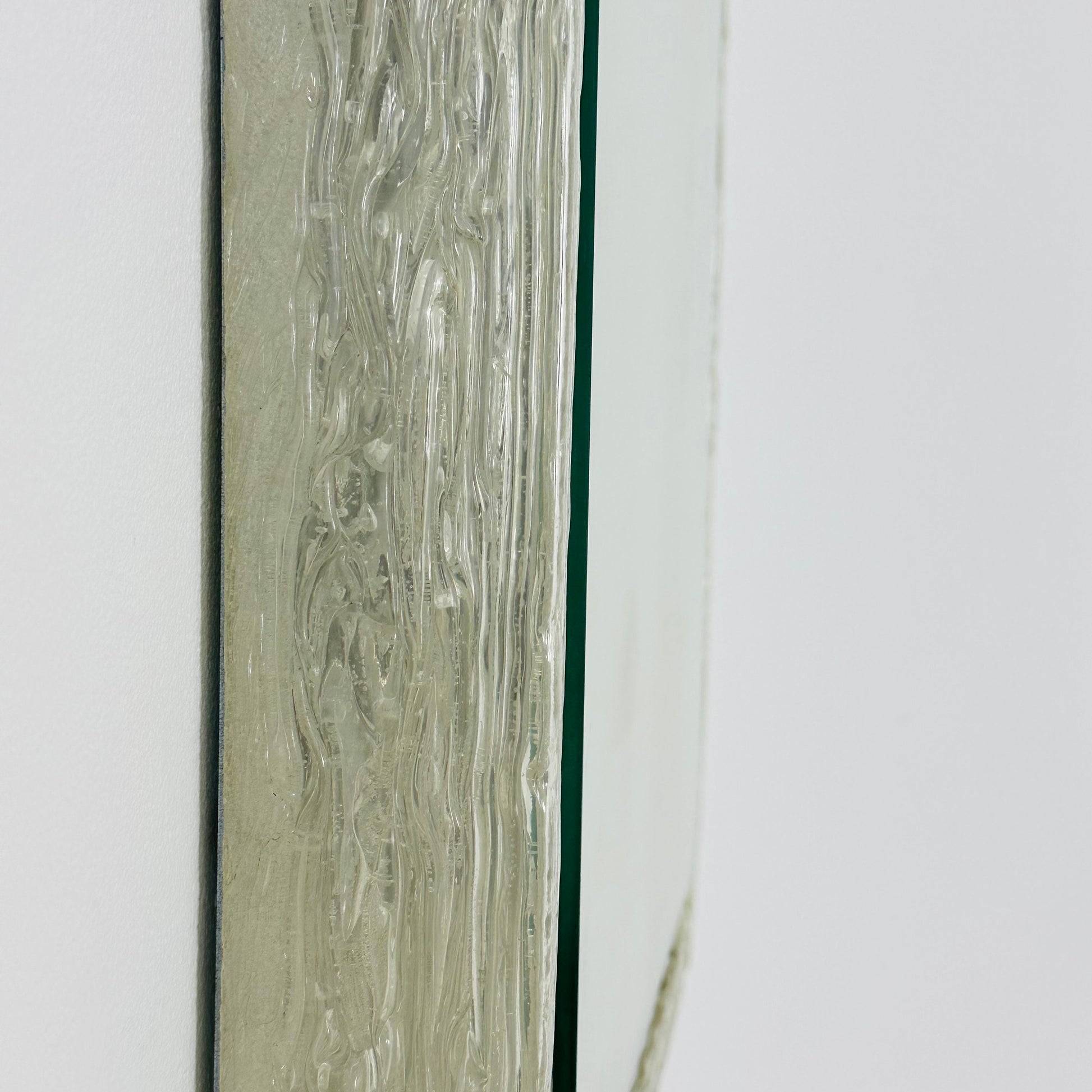 Vintage rectangle illuminated wall mirror made of acrylic glass by Egon Hillebrand, Germany, 1960s