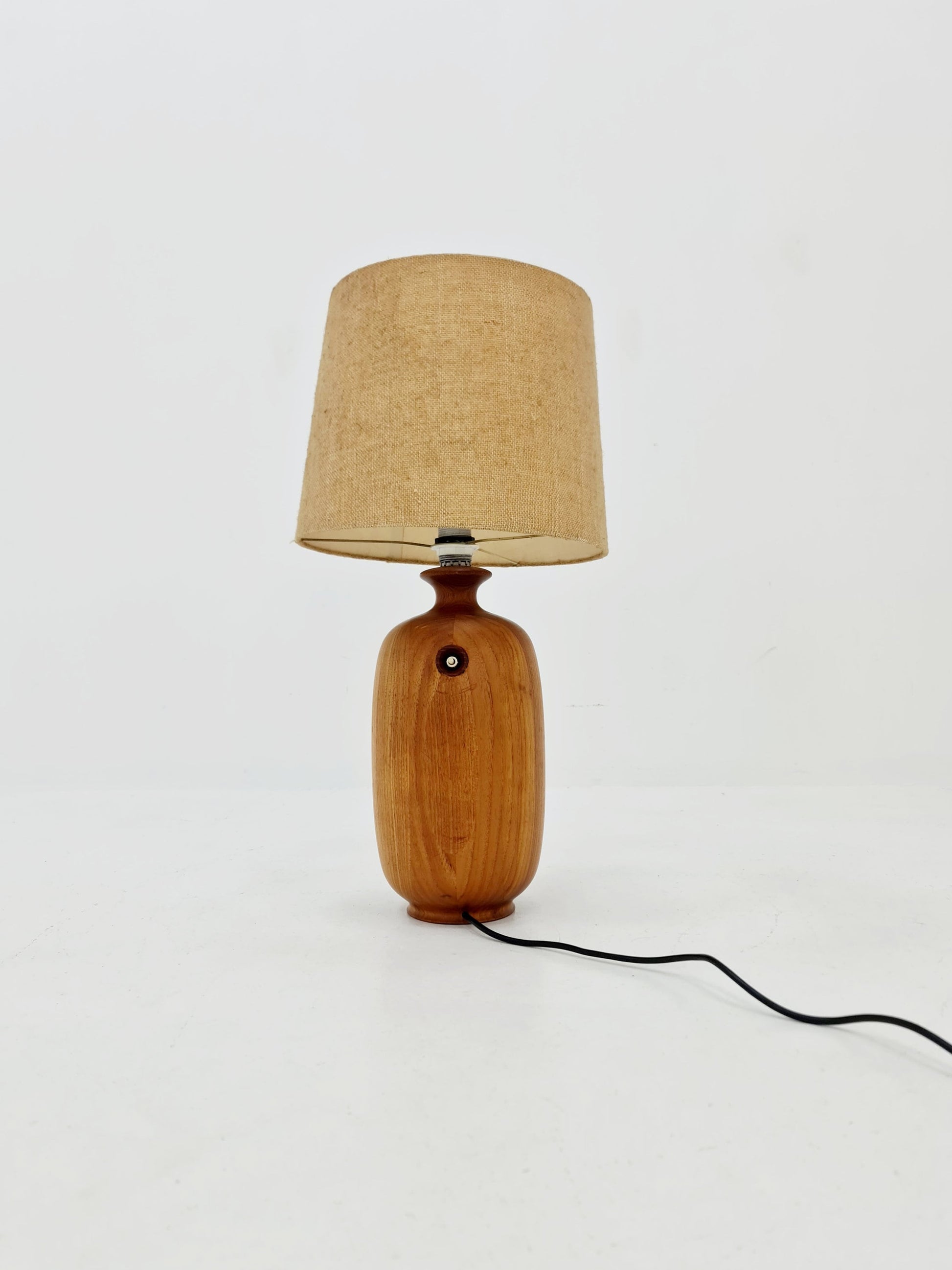 Mid century solid teak table lamp by Dyrlund , 1960s
