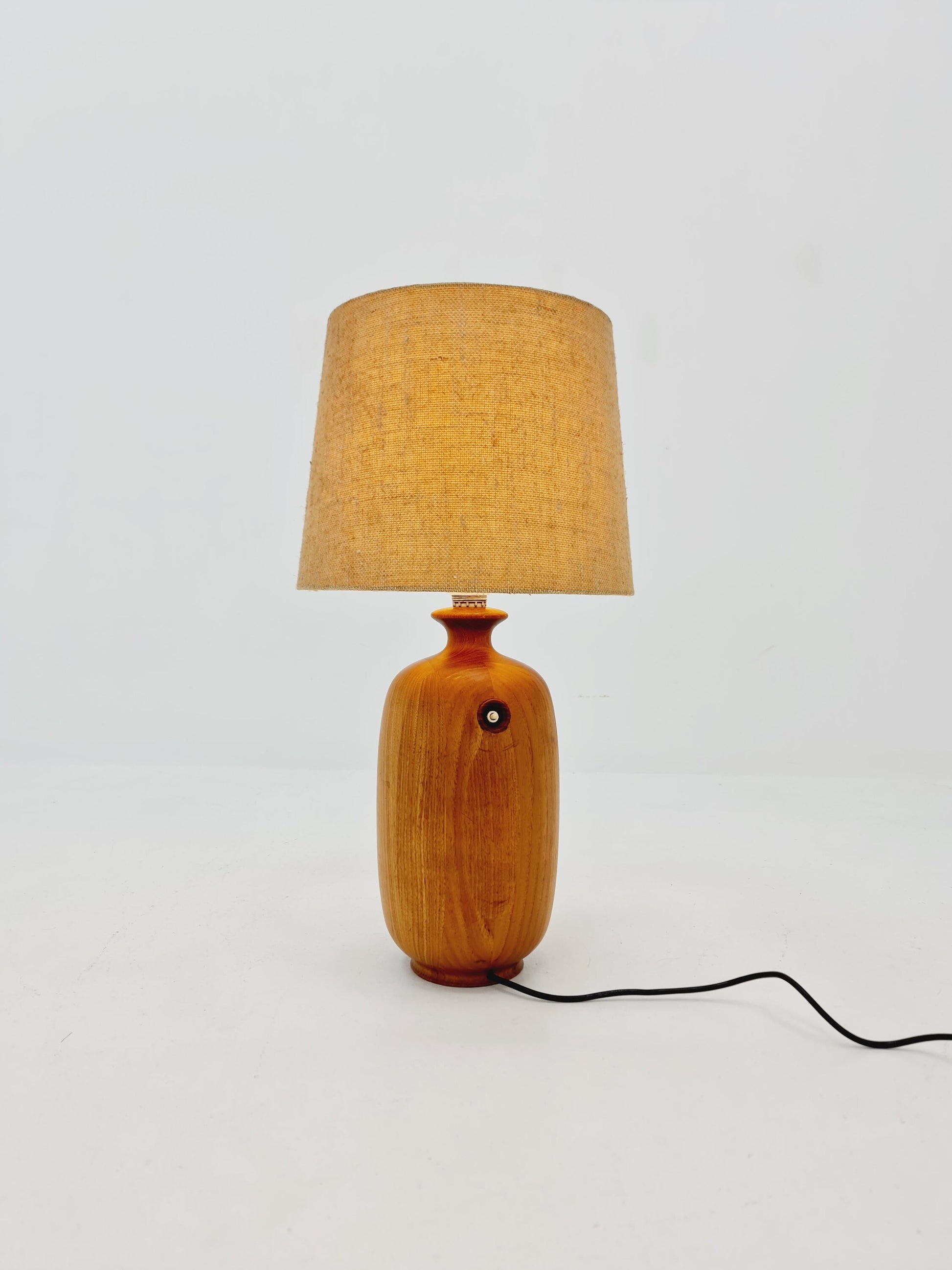 Mid century solid teak table lamp by Dyrlund , 1960s