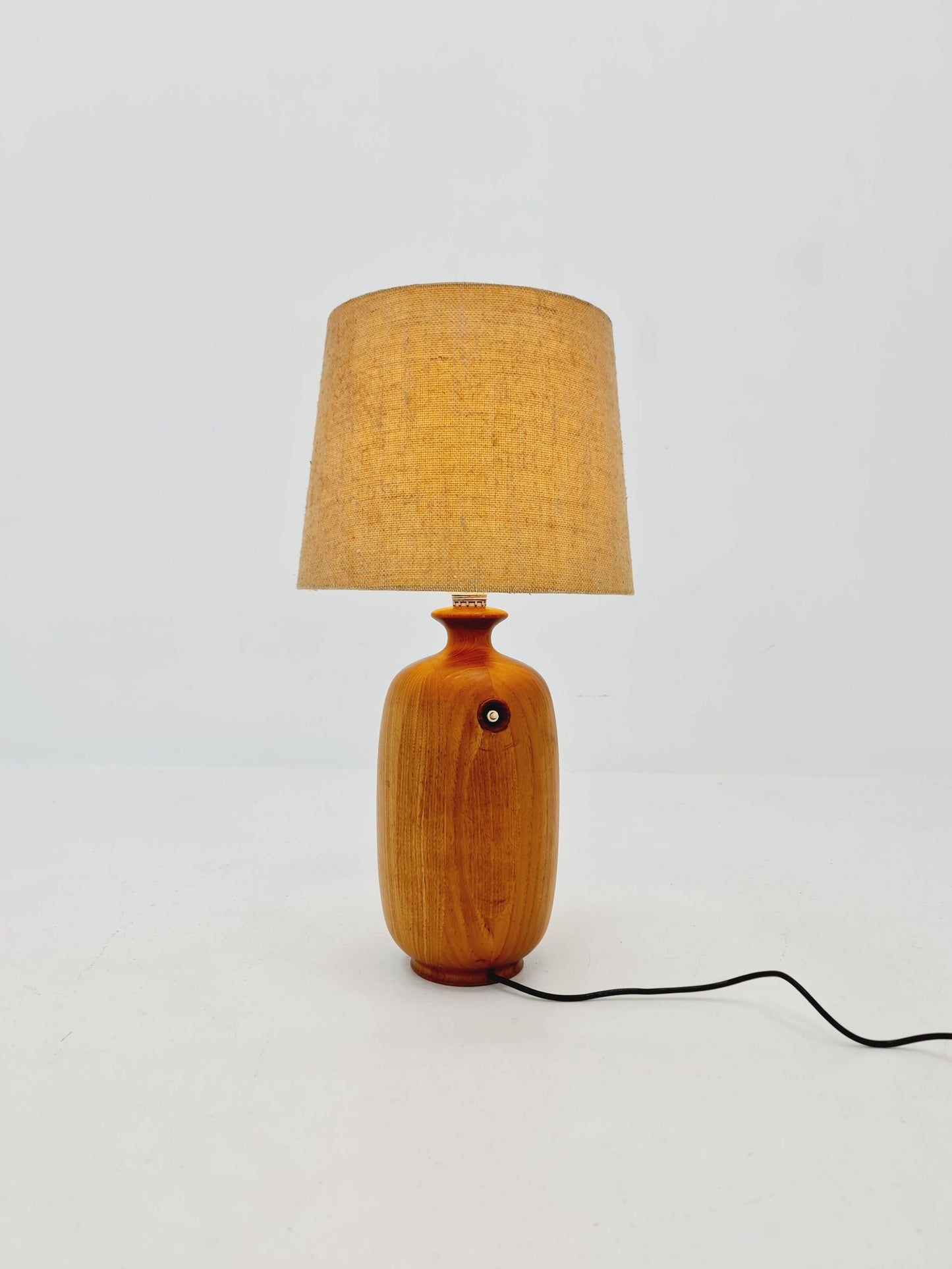 Mid century solid teak table lamp by Dyrlund , 1960s
