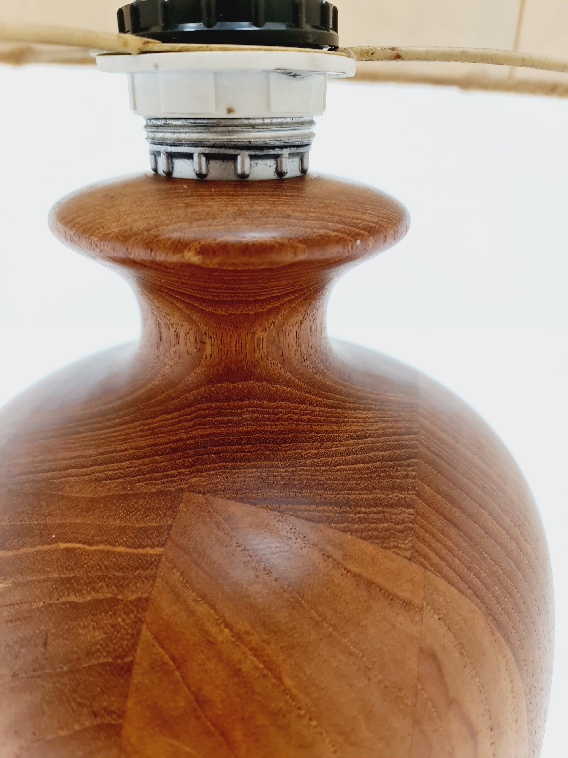 Mid century solid teak table lamp by Dyrlund , 1960s