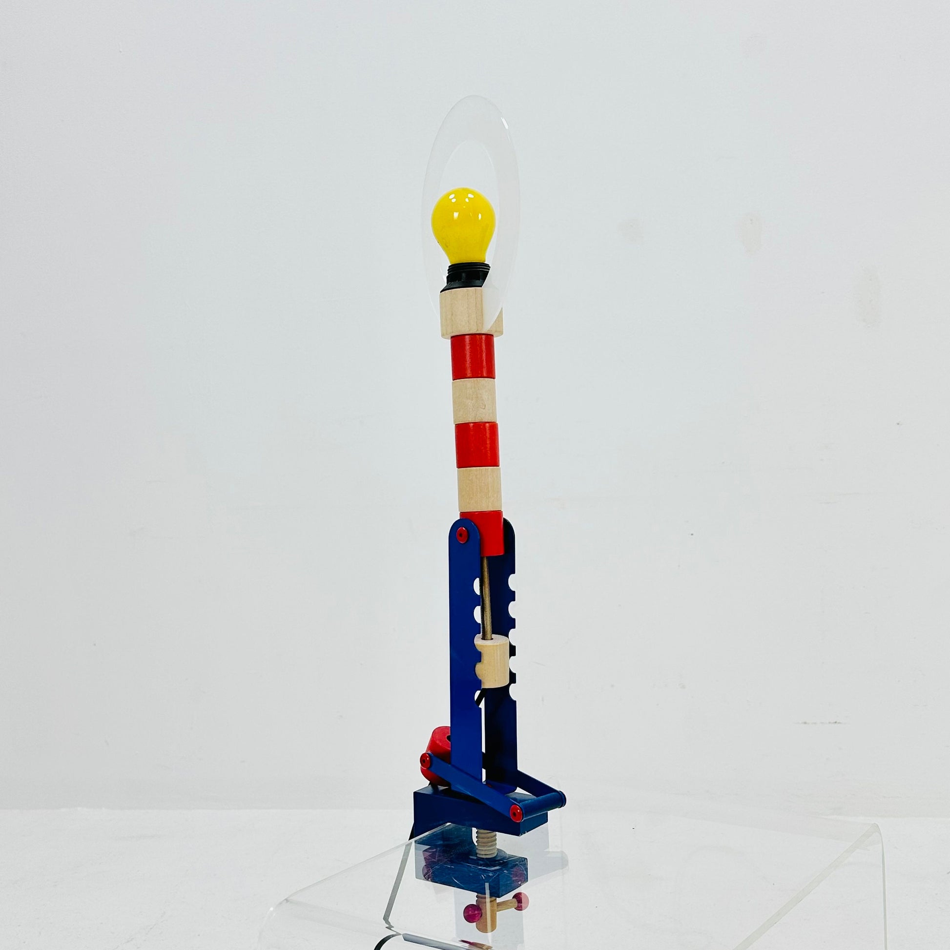 Postmodern colorful HABA table lamp, Germany 1979s by Habermaaß GmbH 
