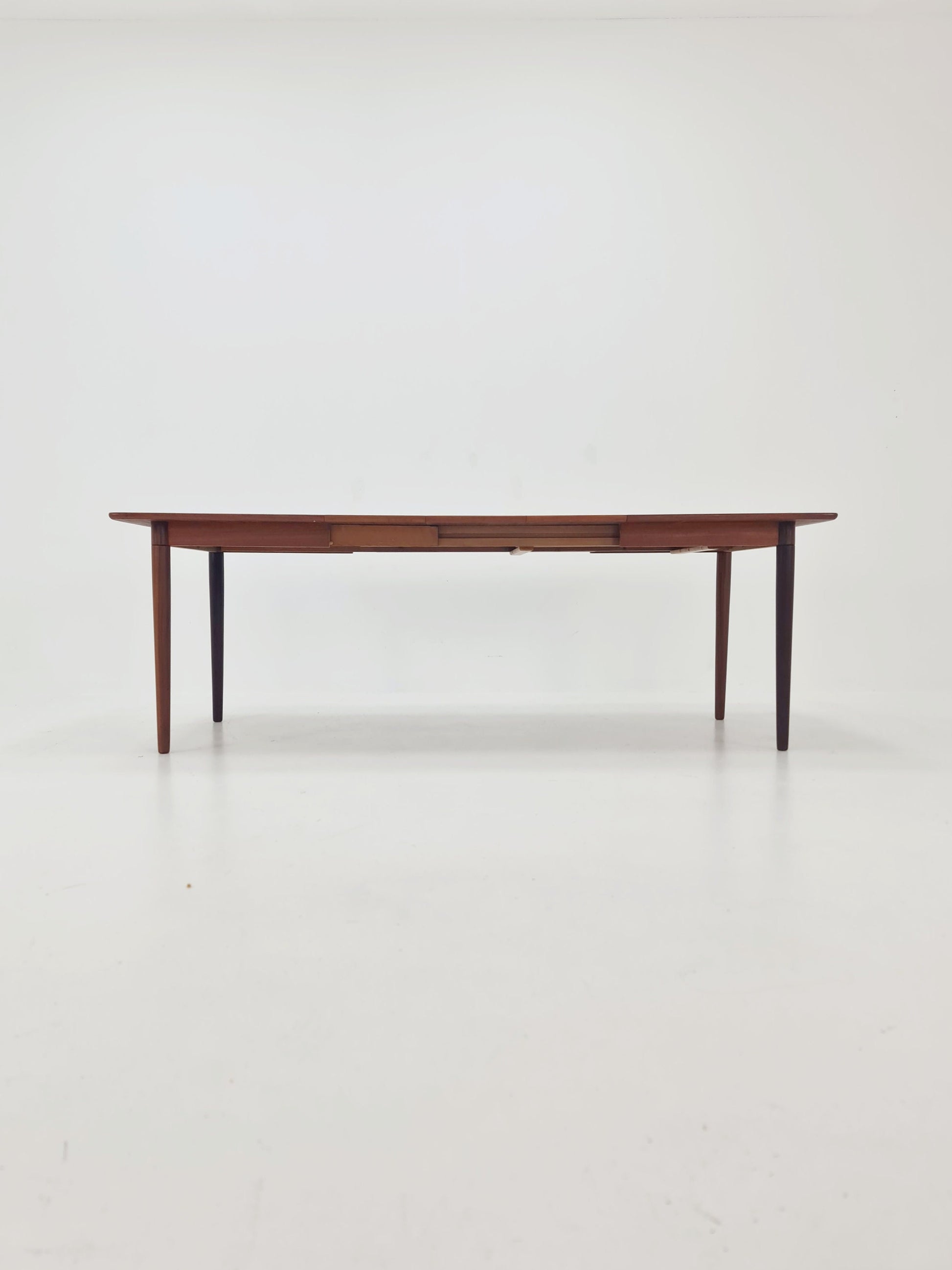 MId Century Large teak Dining Table By Gustav Bahus , Norway , 1960s