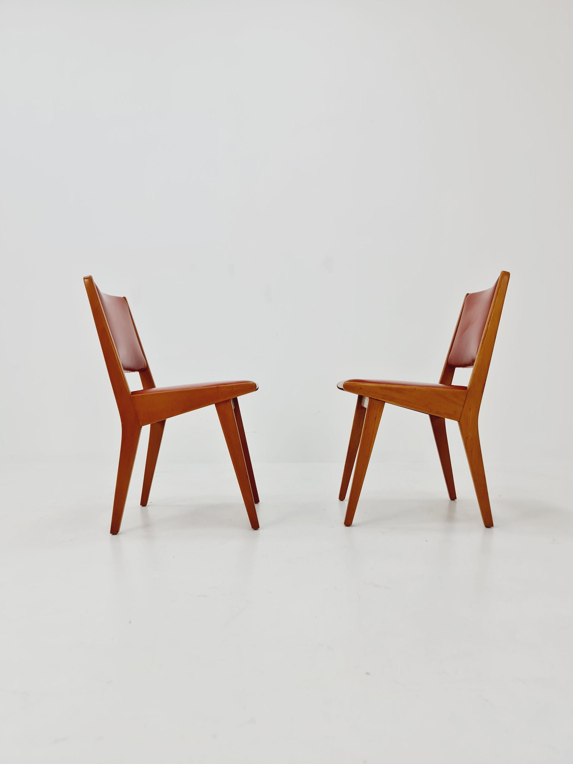 Vintage German dining charis by Jens Risom For Knoll Model Vostra 666 , 1960s, set of 2
