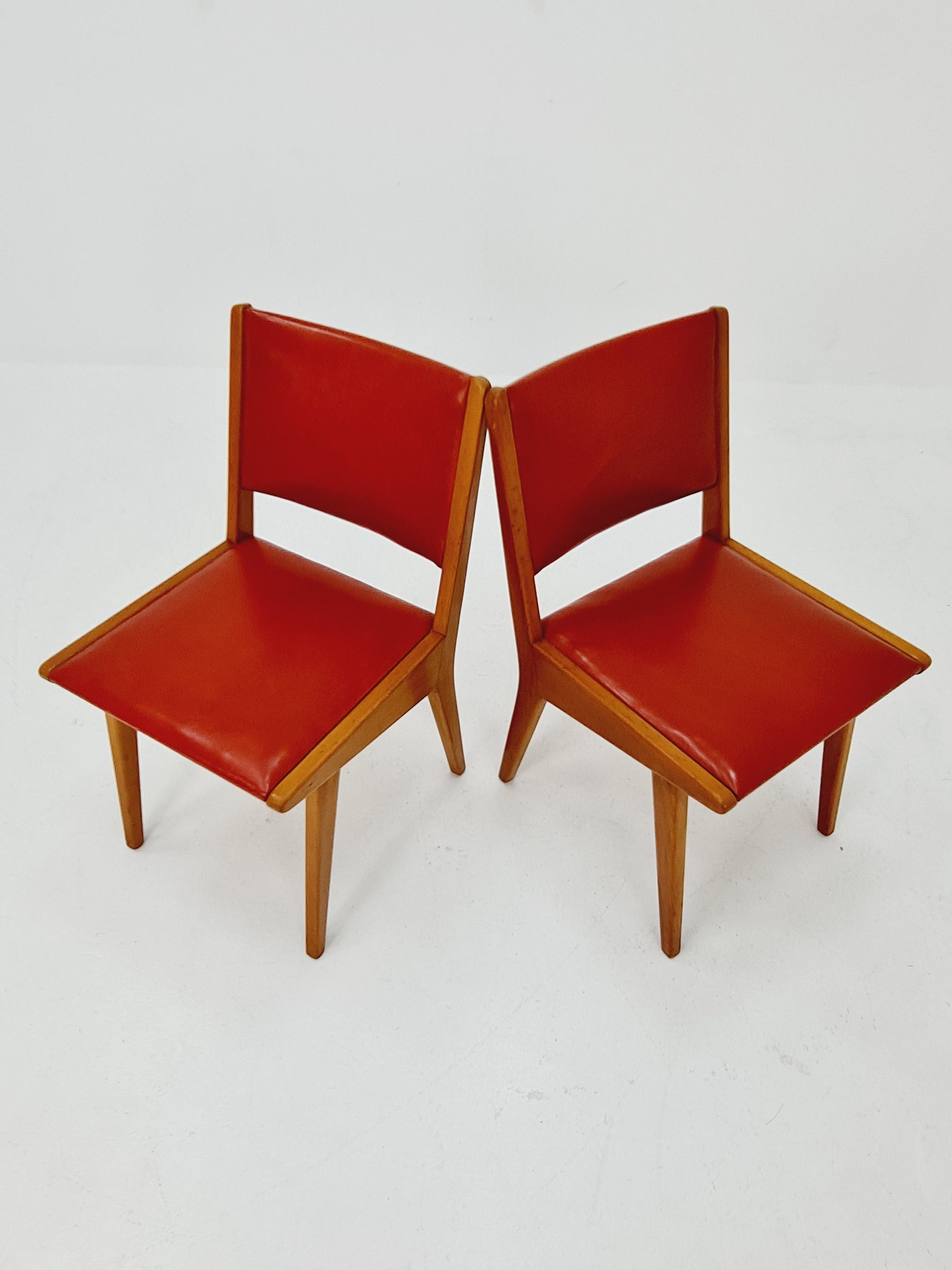 Vintage German dining charis by Jens Risom For Knoll Model Vostra 666 , 1960s, set of 2