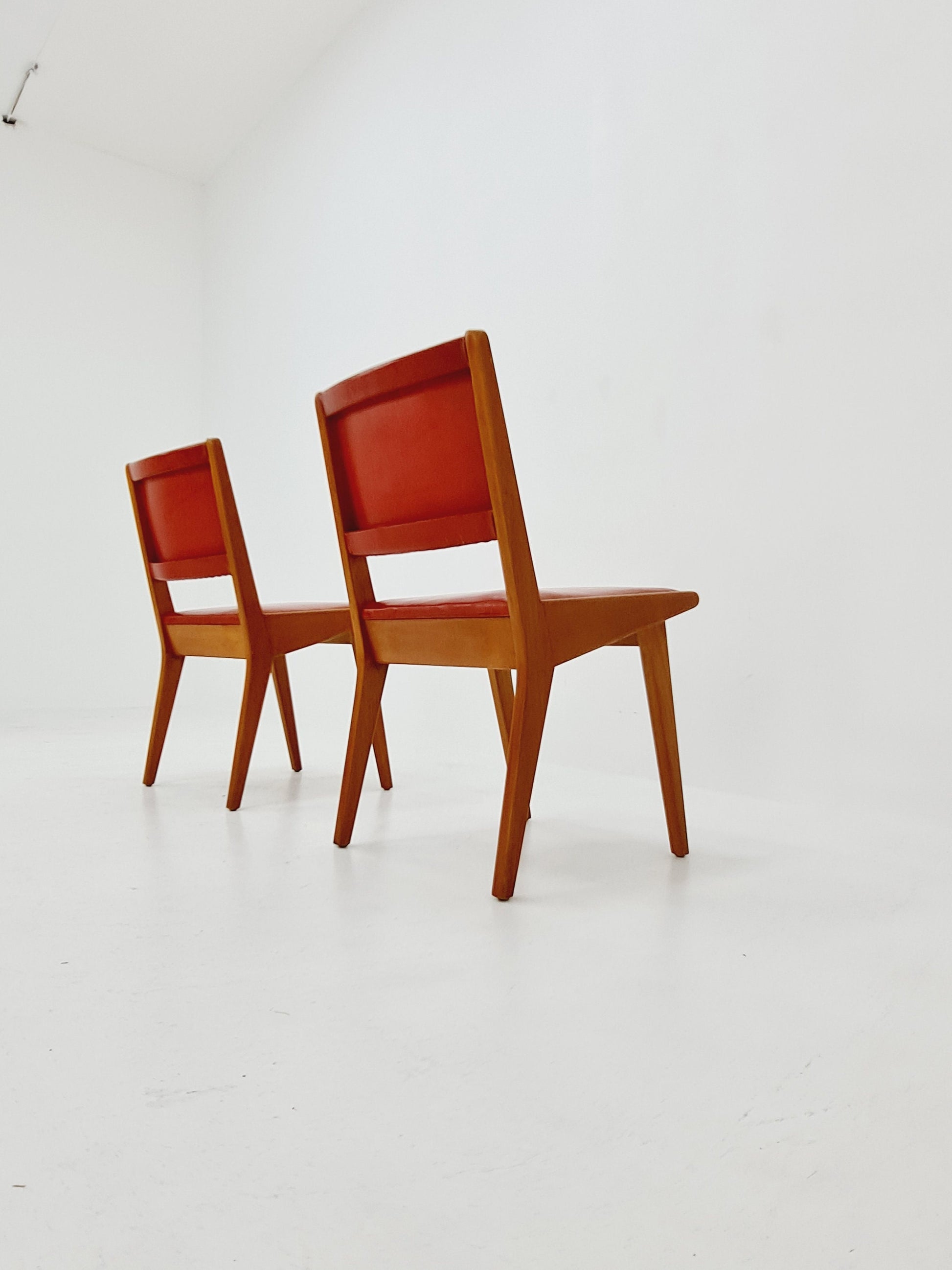 Vintage German dining charis by Jens Risom For Knoll Model Vostra 666 , 1960s, set of 2