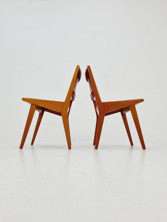 Vintage German dining charis by Jens Risom For Knoll Model Vostra 666 , 1960s, set of 2