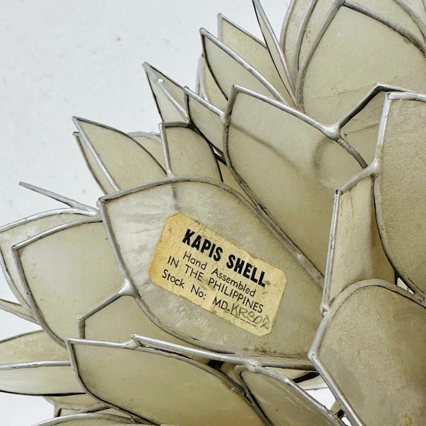 Capiz Shell Lotus Ball Table Light Germany, 1960s