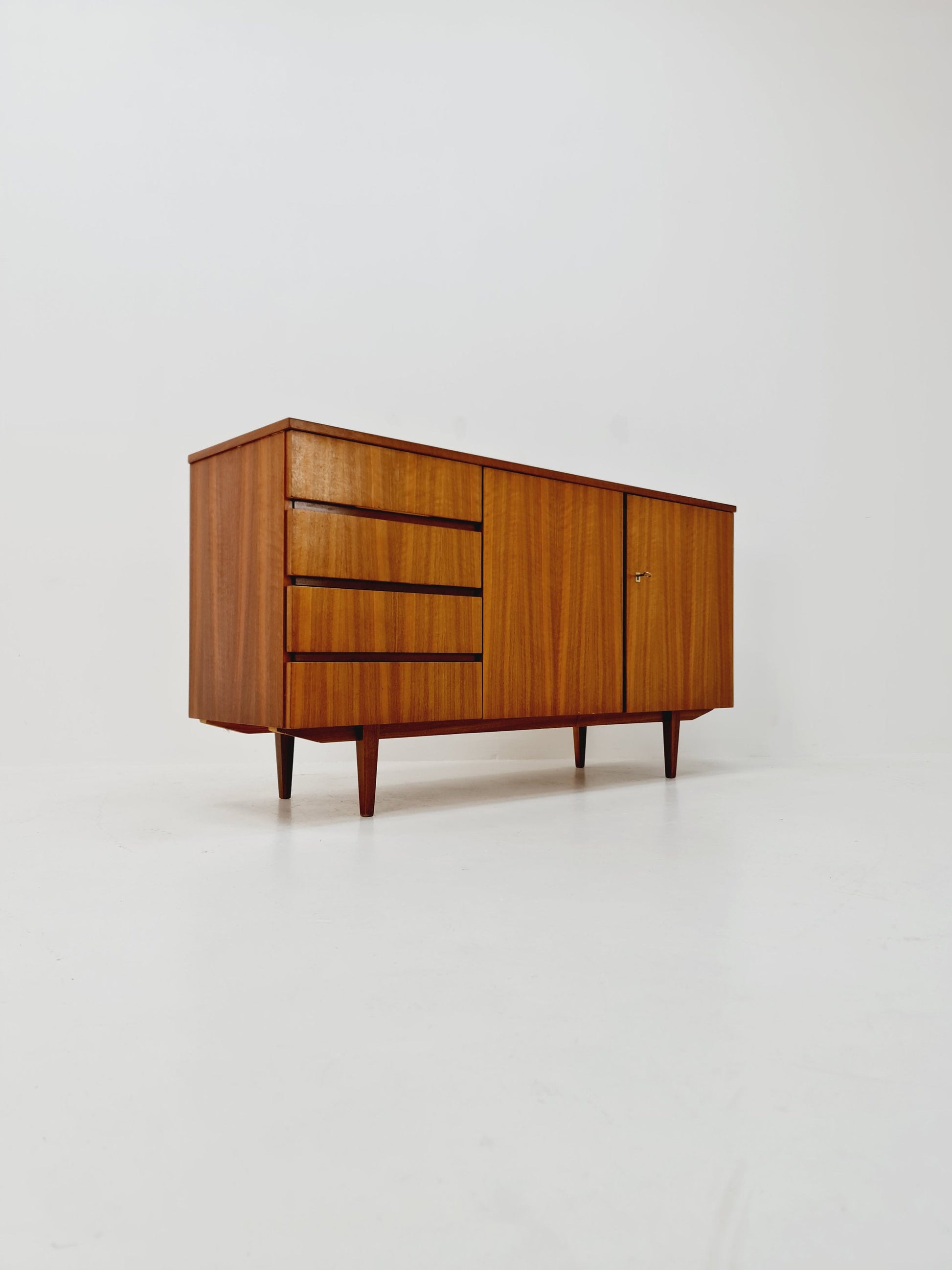 Mid Century Modern German walnut sideboard, 1960s