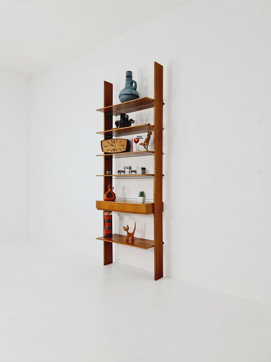 German vintage bookshelf walnut , 1960s