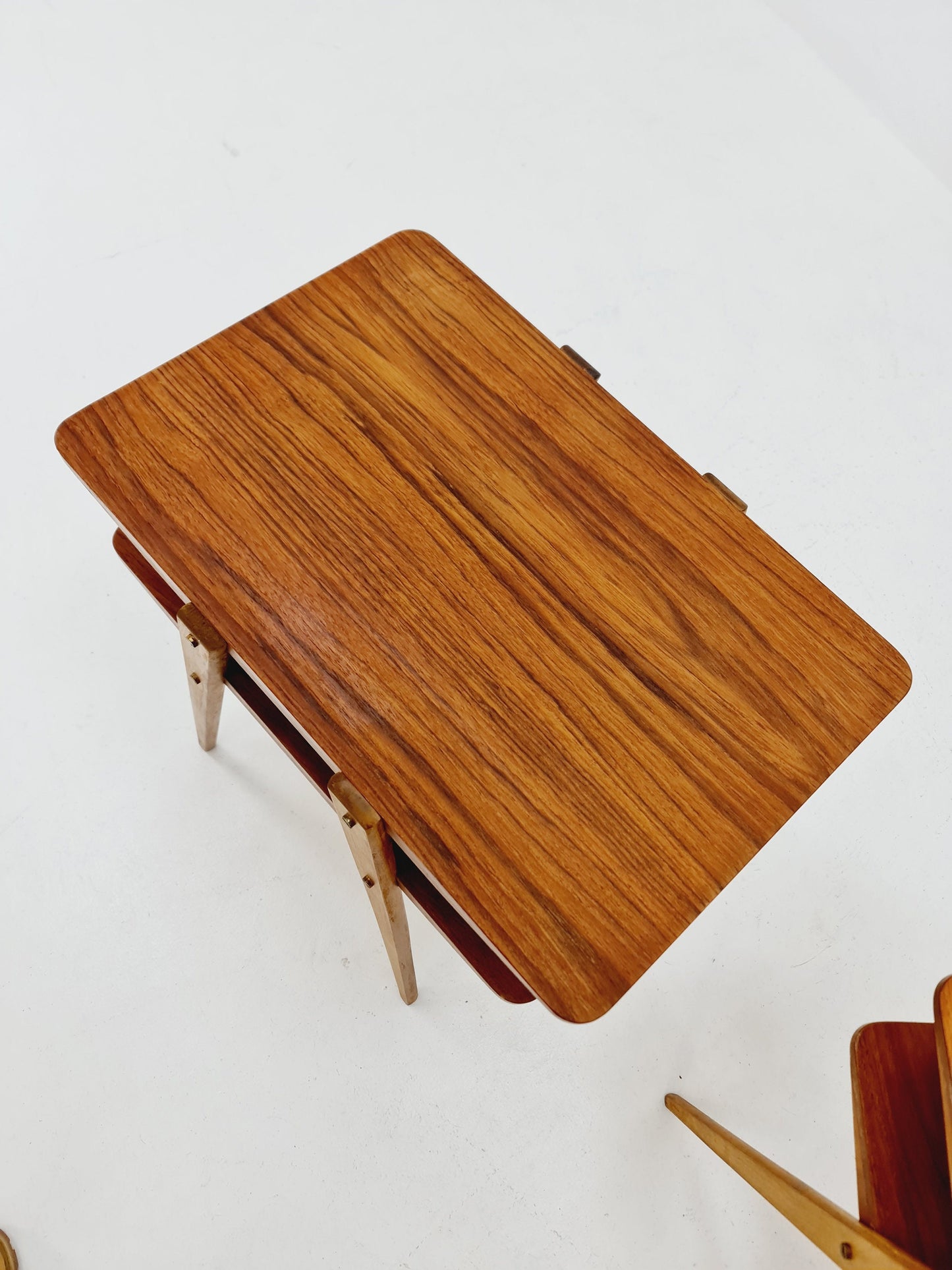 Swedish Mid century teak nightstands, side tables by Albert’s Möbelfabrik, 1960s Set of 2