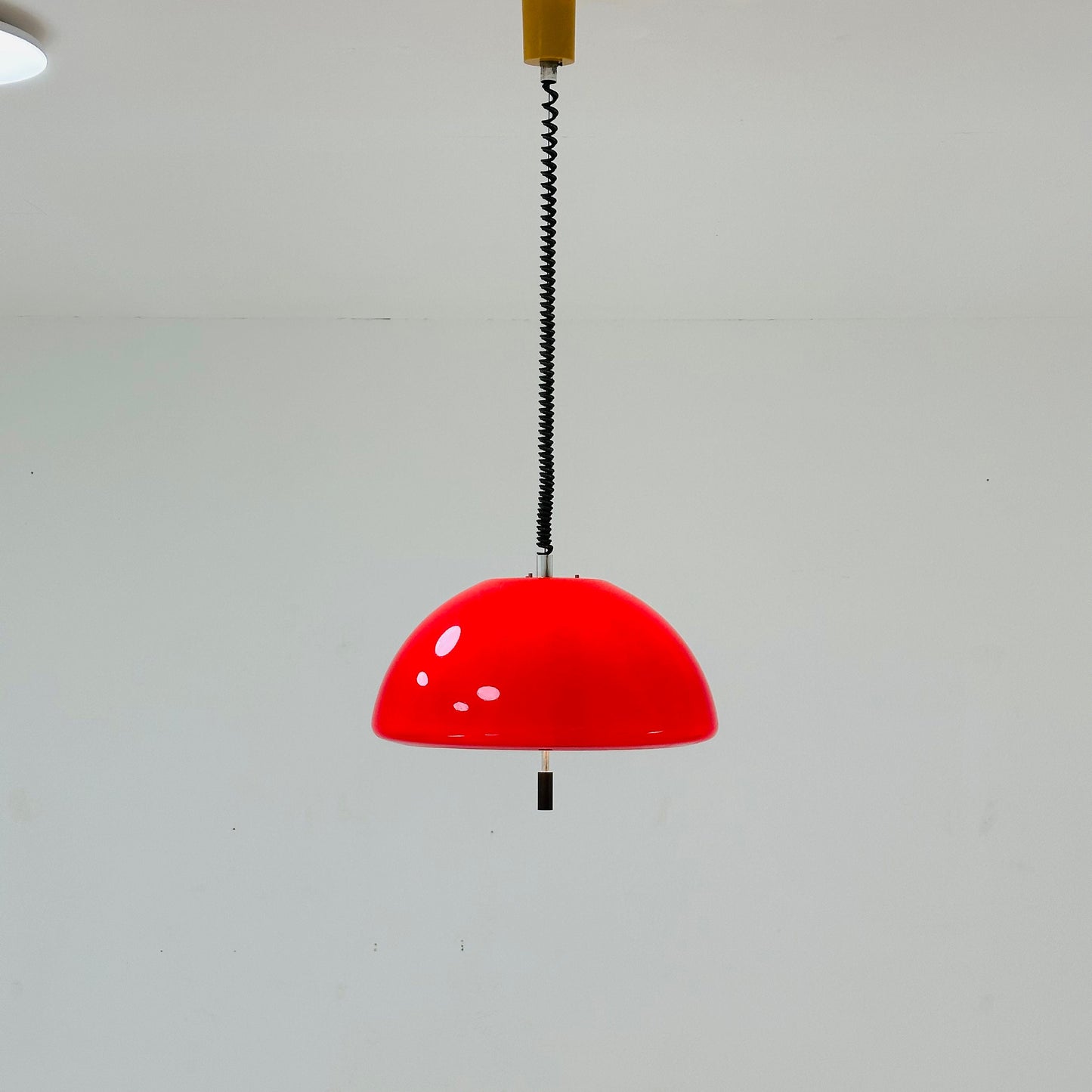 Mid century Spaceage Meblo pendant light by Harvey Guzzini Italy 1970s