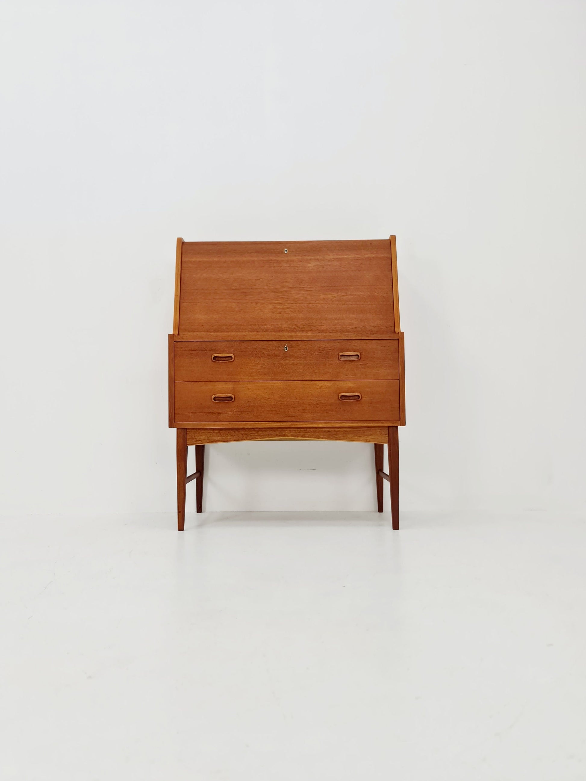 Midcentury Danish vintage teak secretary, vanity /Make up table By Arne Wahl Iversen, 1960s