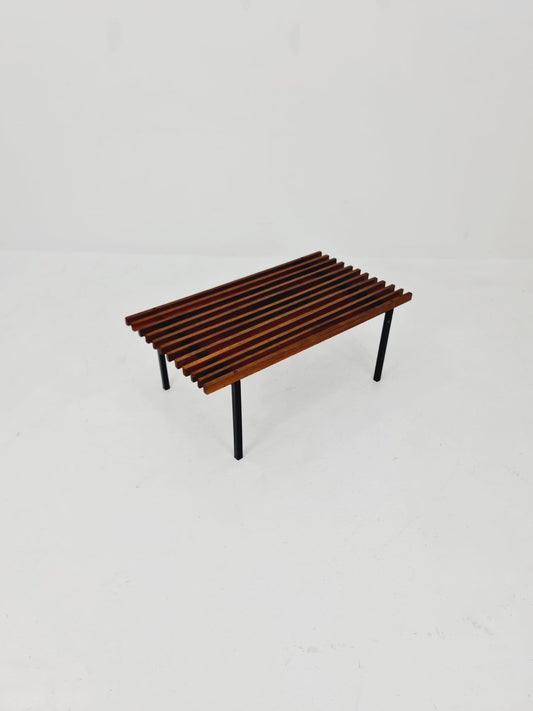 Mid century bench by Wiener Werkstätten "Sapelli Mahogany", Austria, 1960s