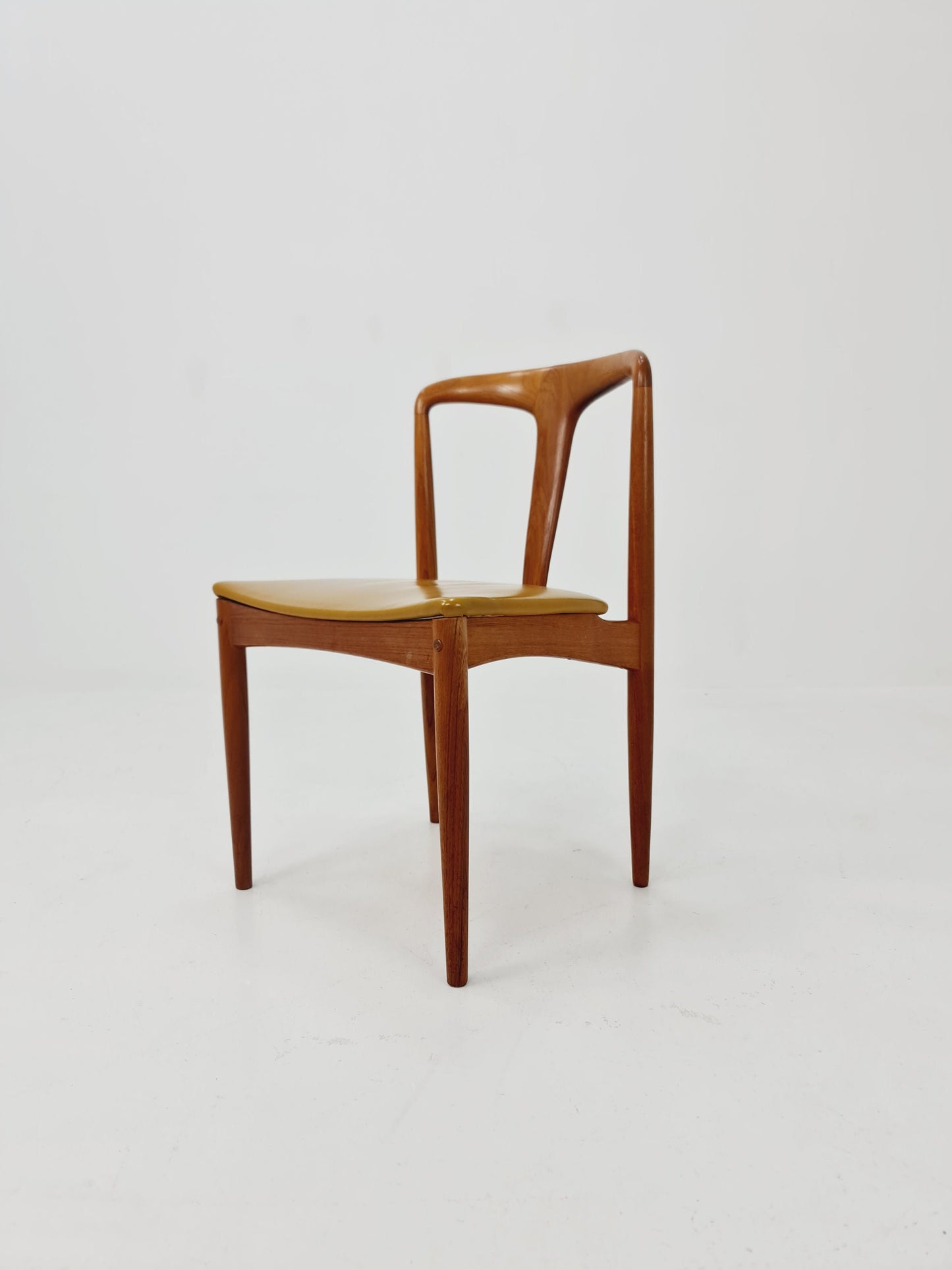 Vintage Danish teak dining chair by johannes Andersen for Uldum Mobelfabrik , 1960s,