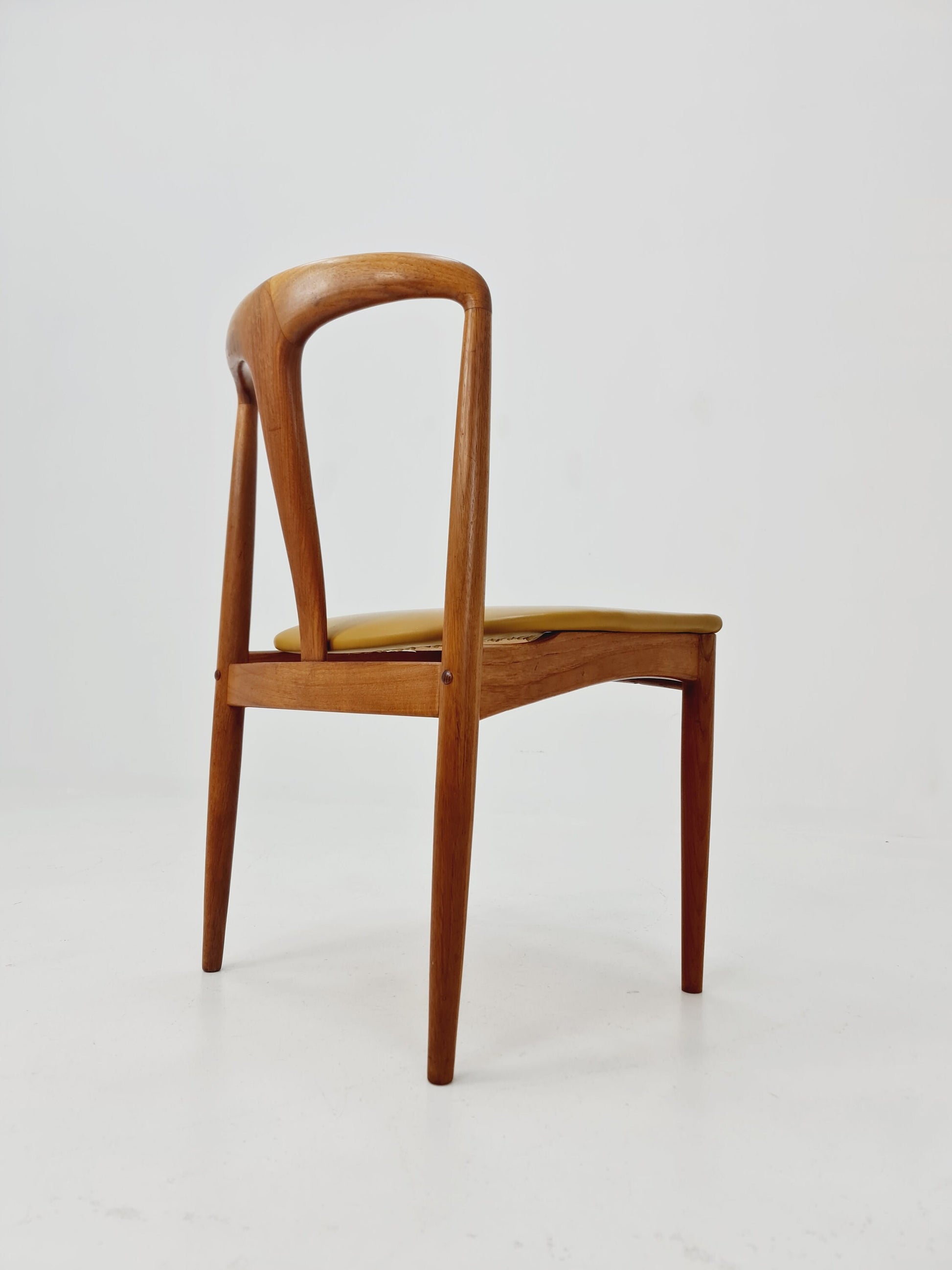 Vintage Danish teak dining chair by johannes Andersen for Uldum Mobelfabrik , 1960s,