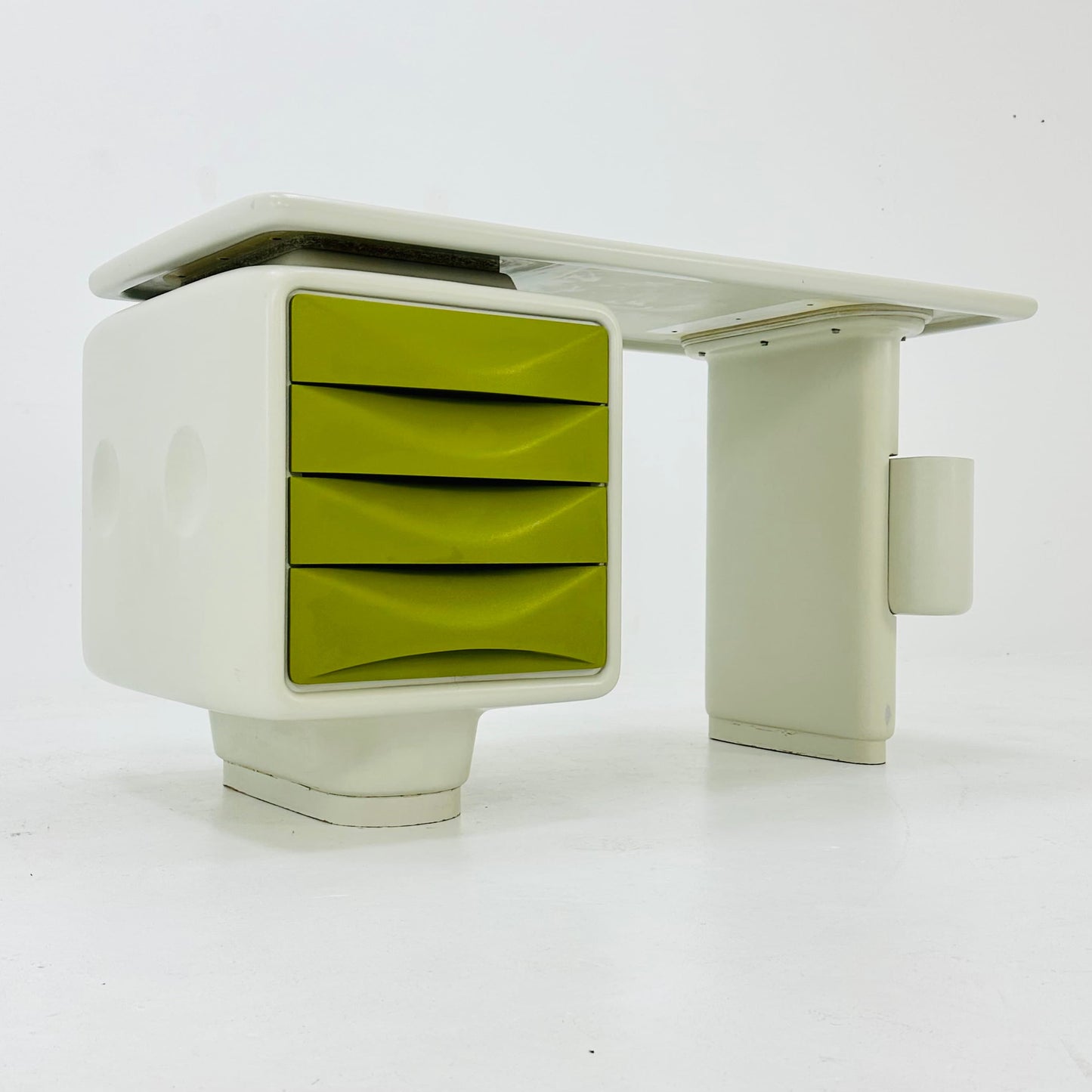 Rare Ernest Igl for Wilhelm Werndl, desk model 'Jet', fiberglass, Czech Republic, 1970s