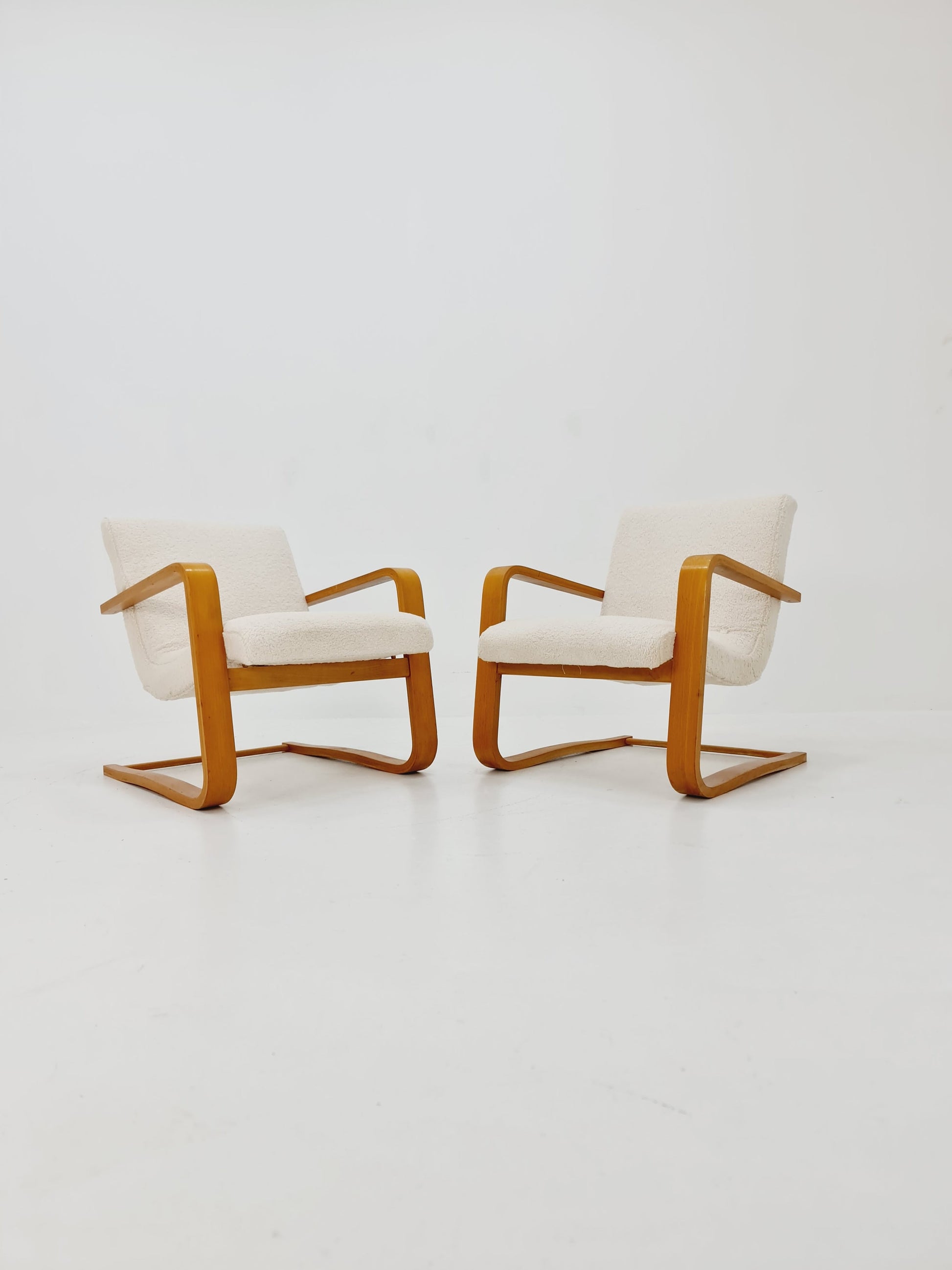 Mid-century pair of German lounge armchair, Bentwood 1960s