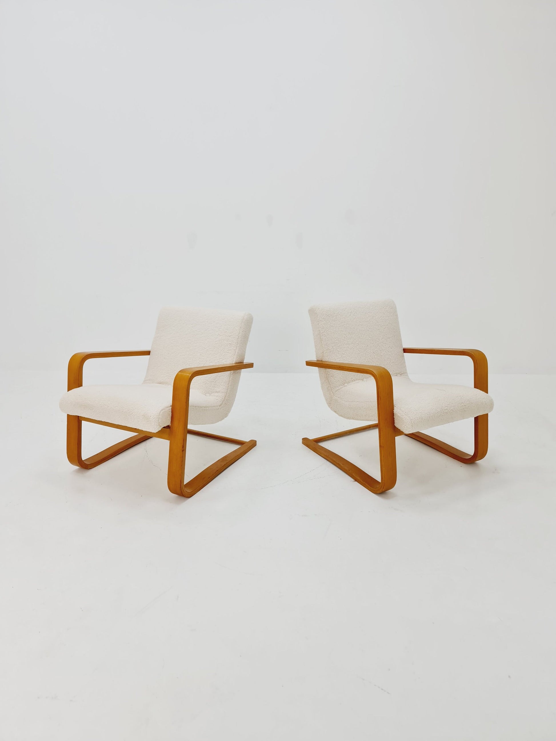 Mid-century pair of German lounge armchair, Bentwood 1960s