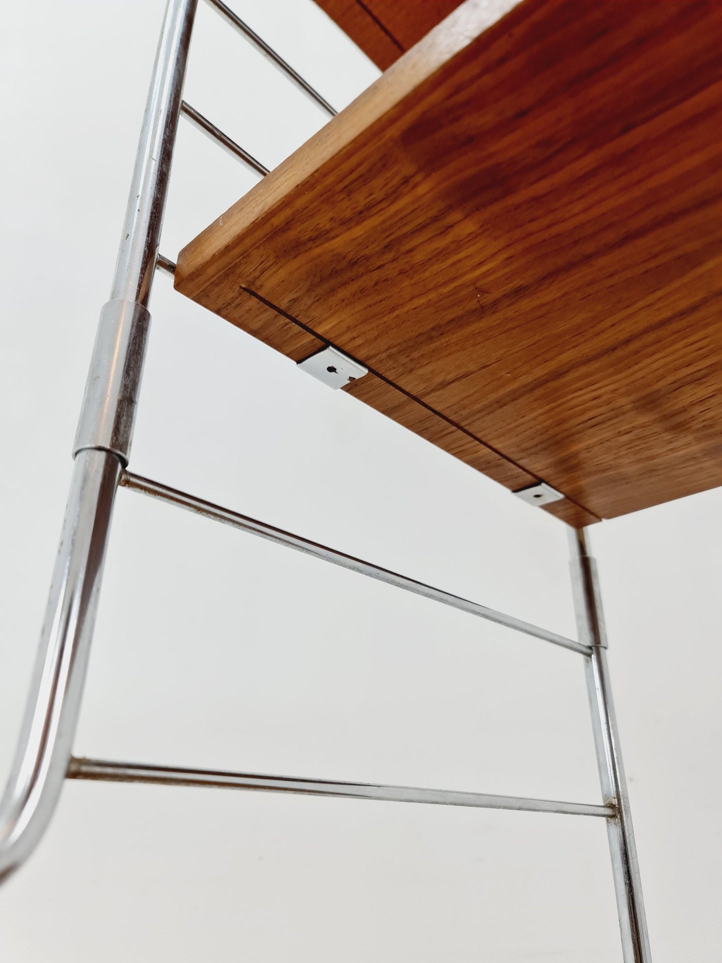 Free standing String shelf-system, bookcase with cabinet teak by WHB Germany, 1950s