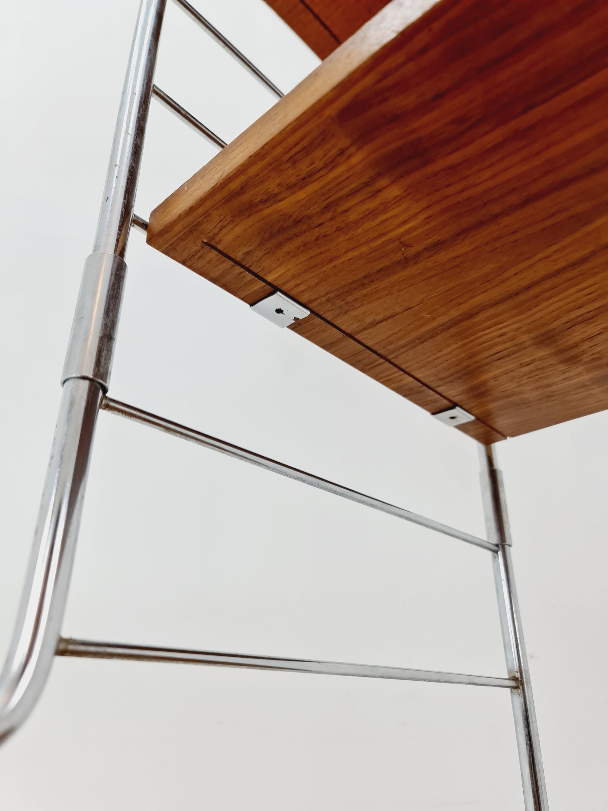 Free standing String shelf-system, bookcase with cabinet teak by WHB Germany, 1950s