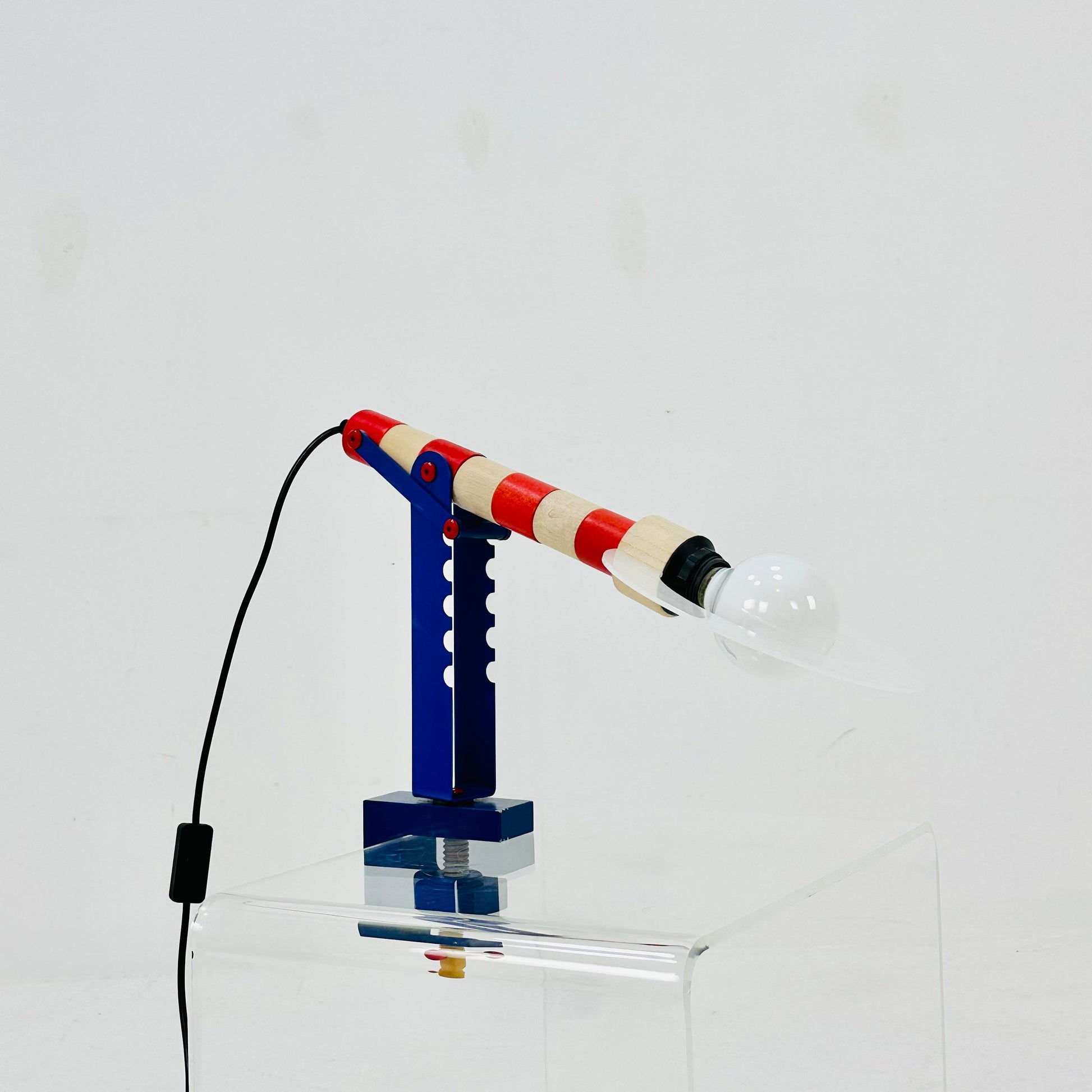 Postmodern colorful HABA table lamp, Germany 1979s by Habermaaß GmbH 