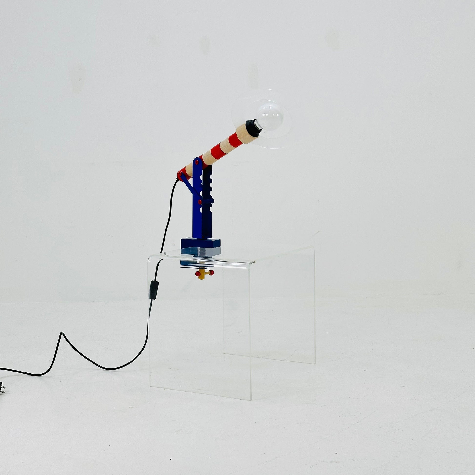 Postmodern colorful HABA table lamp, Germany 1979s by Habermaaß GmbH 