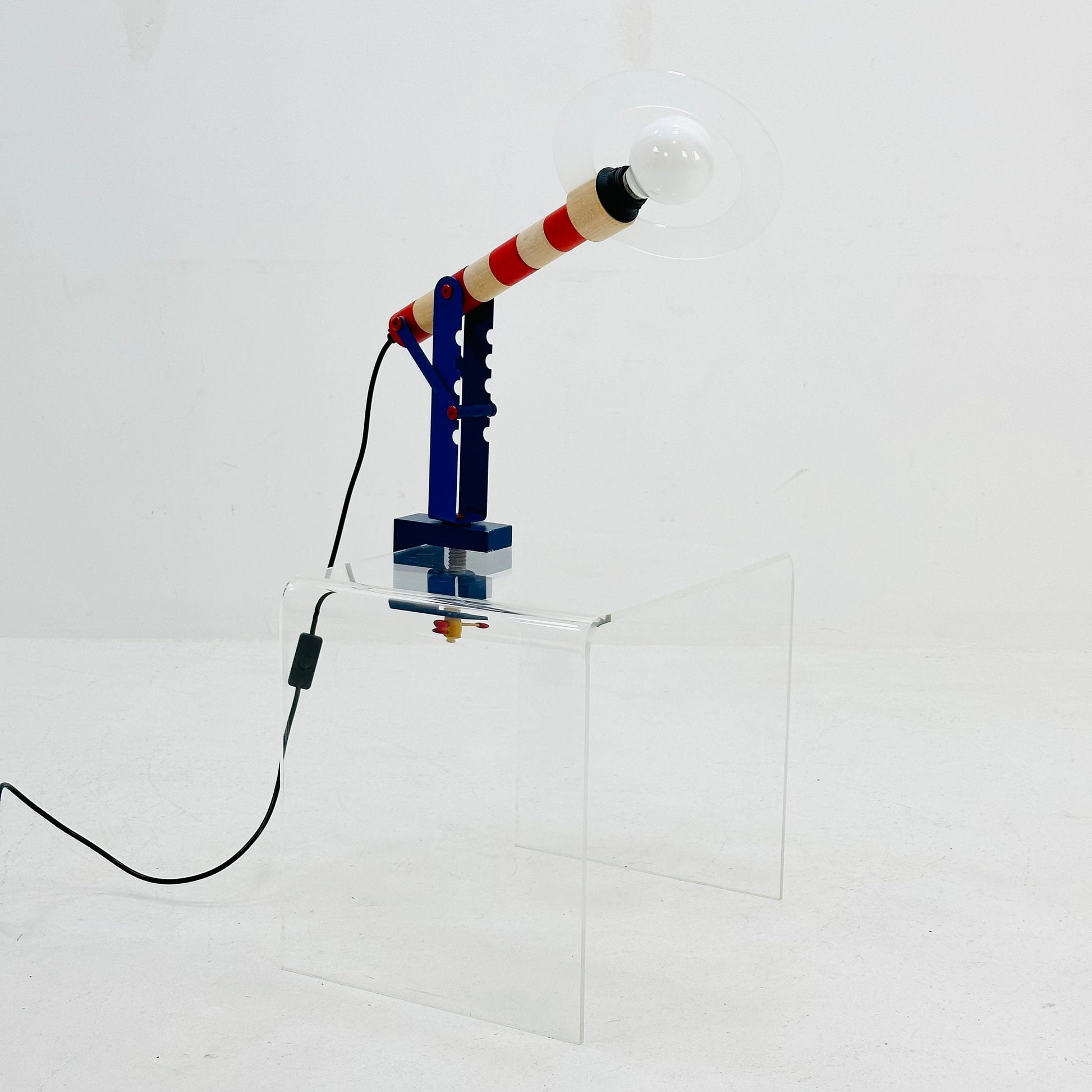 Postmodern colorful HABA table lamp, Germany 1979s by Habermaaß GmbH 