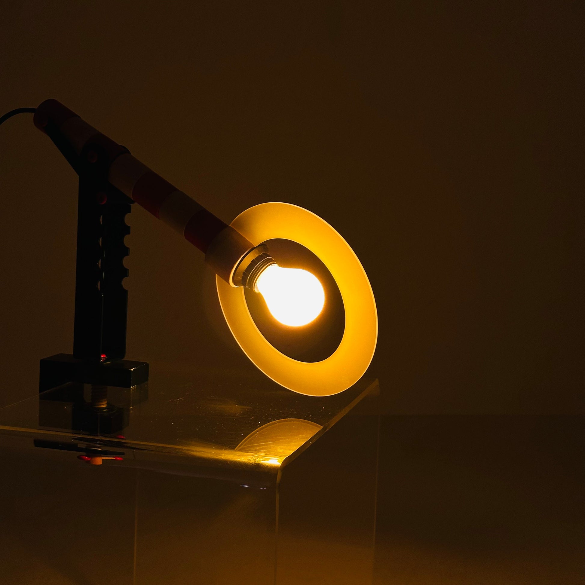 Postmodern colorful HABA table lamp, Germany 1979s by Habermaaß GmbH 