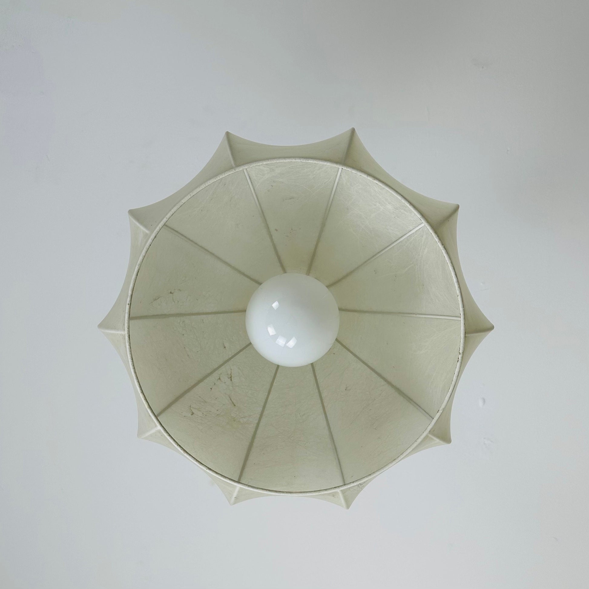 Mid-Century Modern Flower Shape Cocoon Pendant Light by Achille Castiglioni, Italy, 1960s