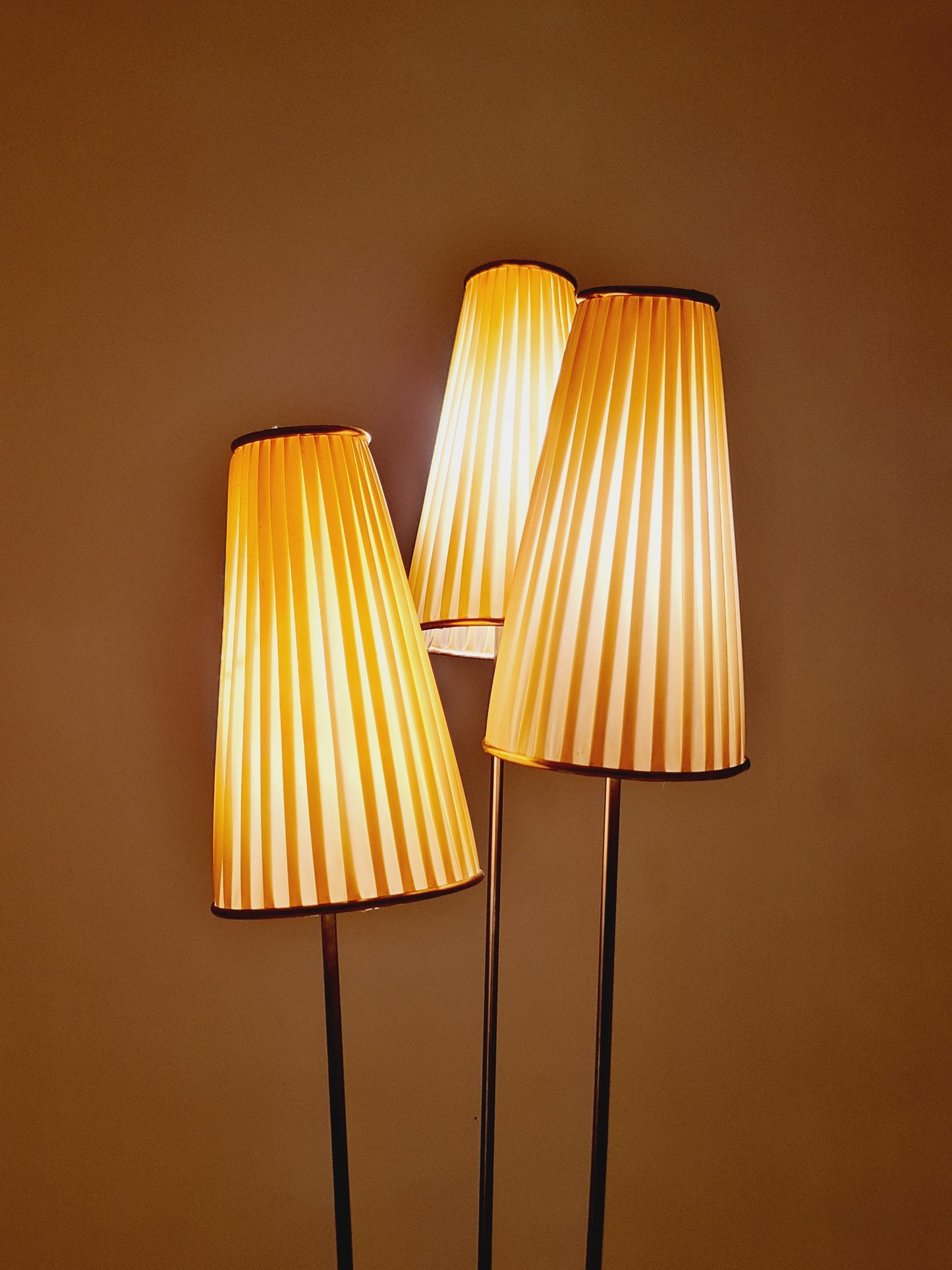 Midcentury floor Tripod Lamp German DDR , 1960s
