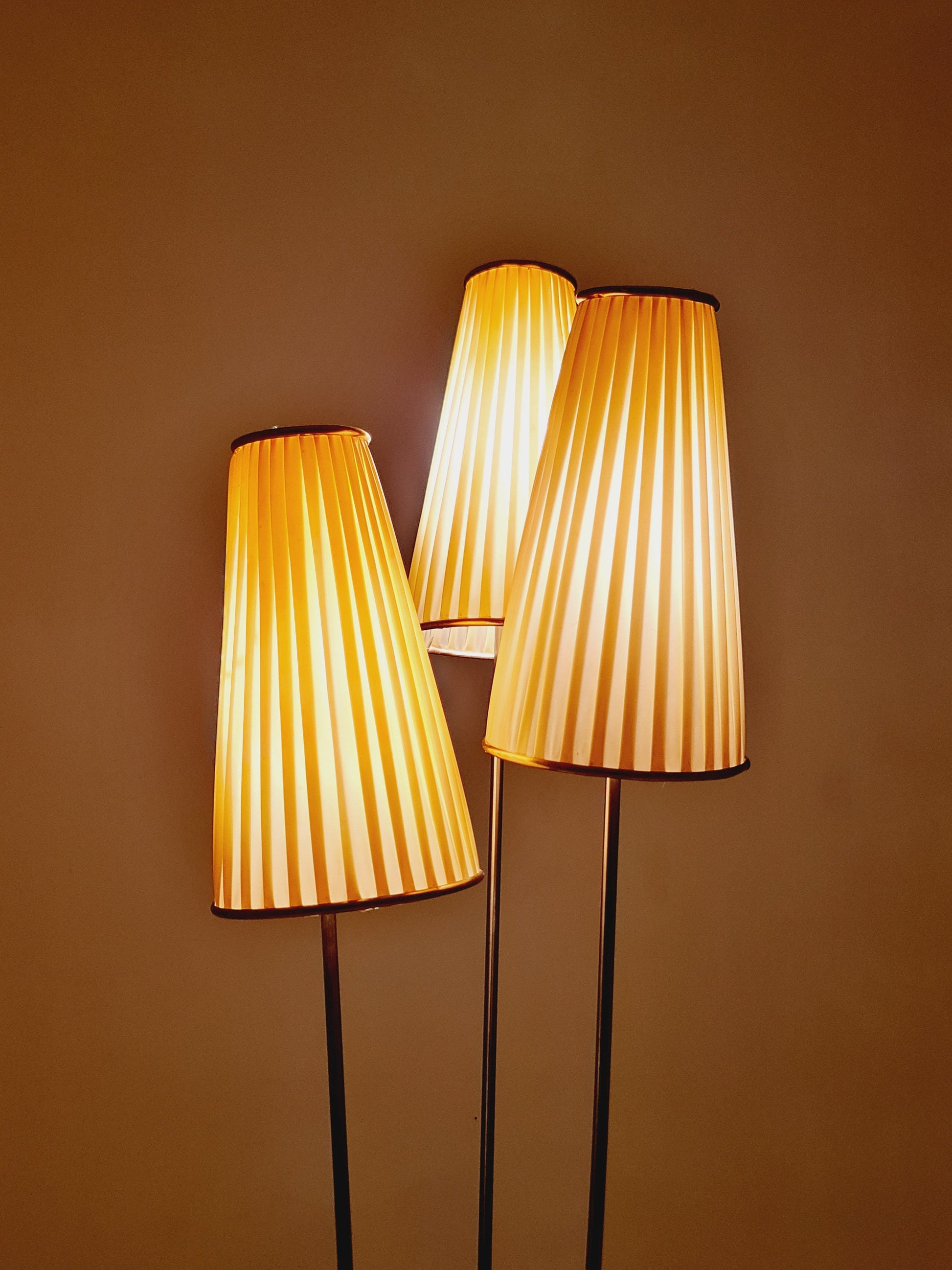 Midcentury floor Tripod Lamp German DDR , 1960s