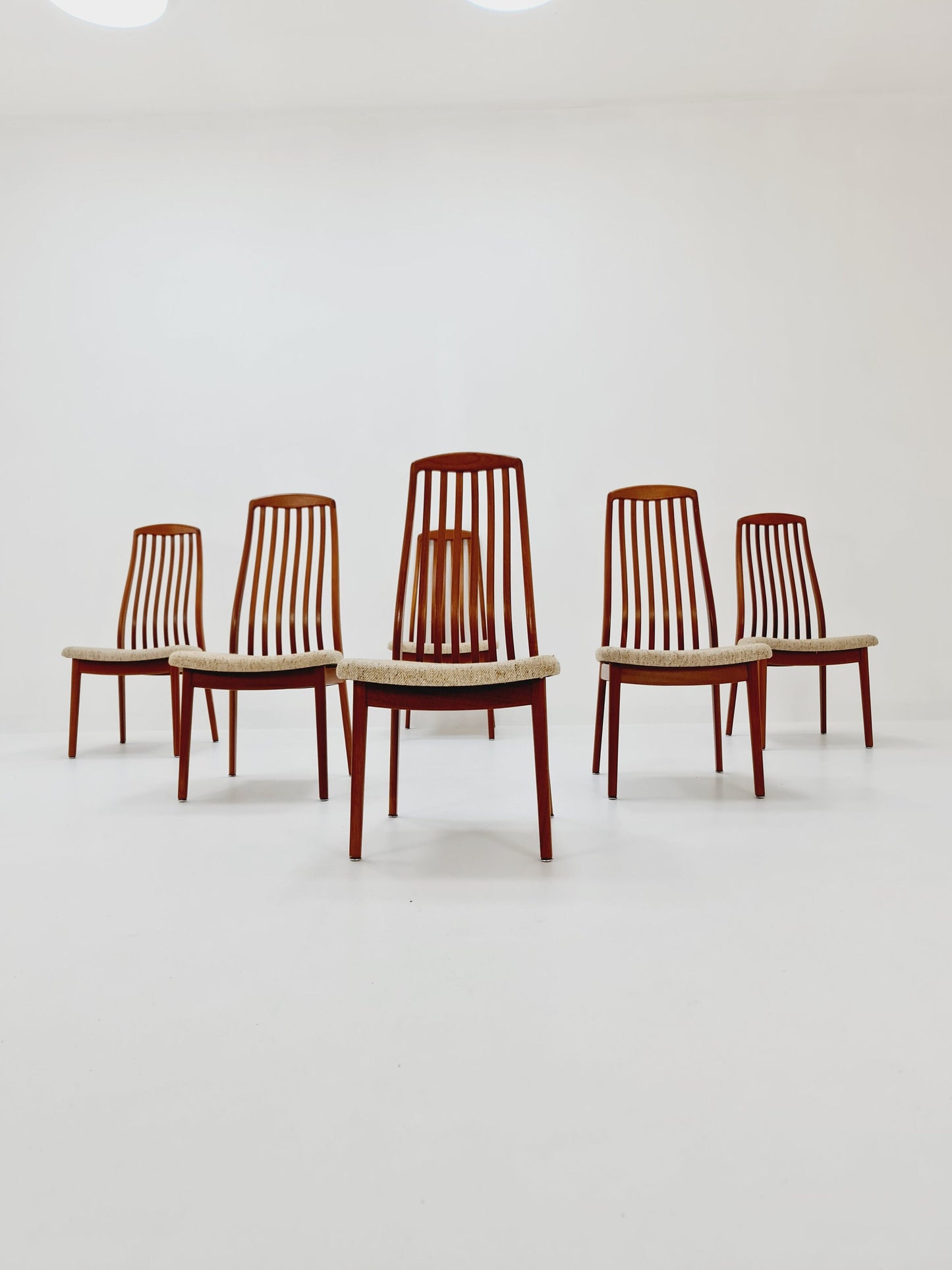 Danish teak dining chairs by Schou Andersen 1960s, set of 6