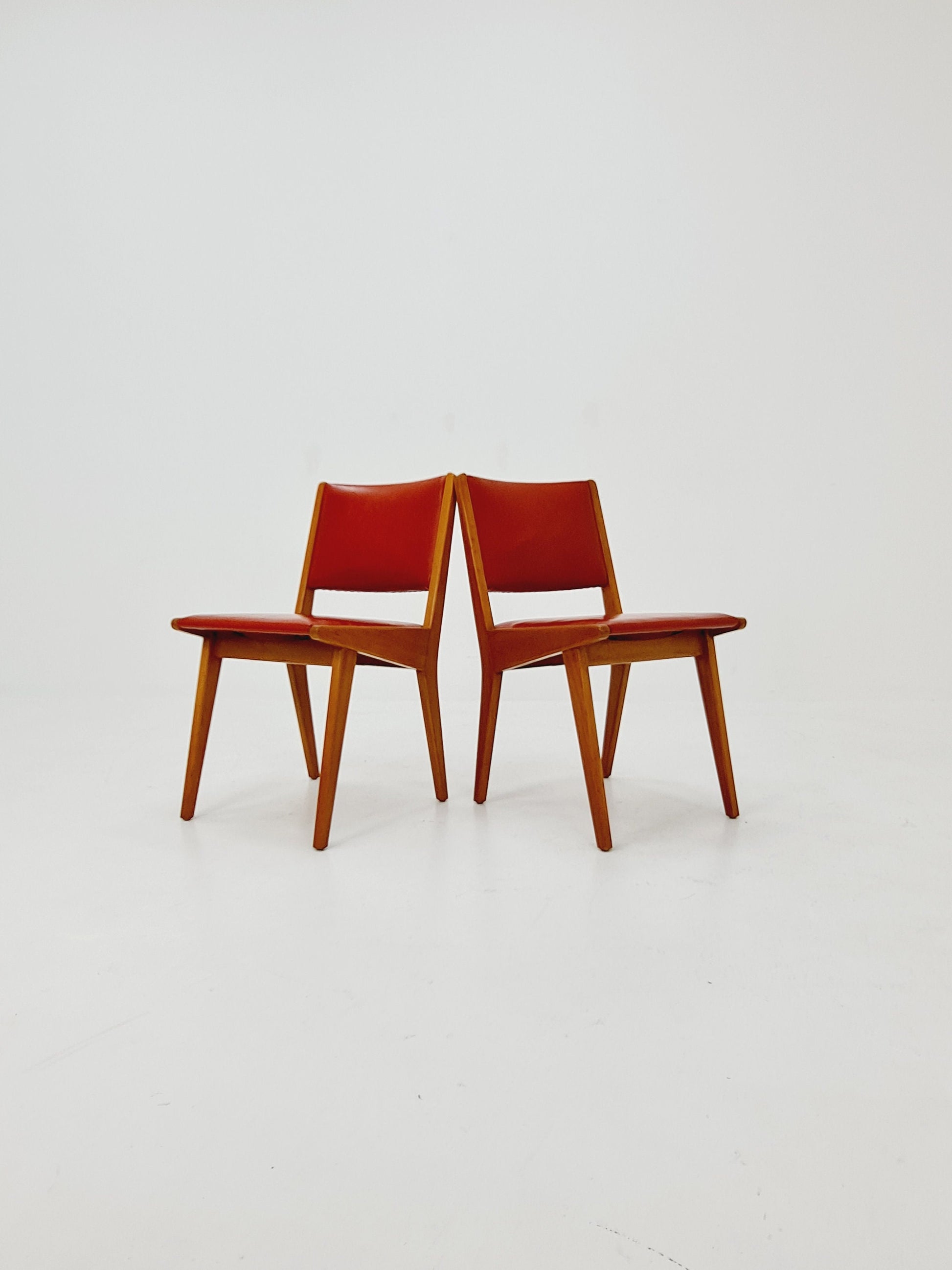 Vintage German dining charis by Jens Risom For Knoll Model Vostra 666 , 1960s, set of 2