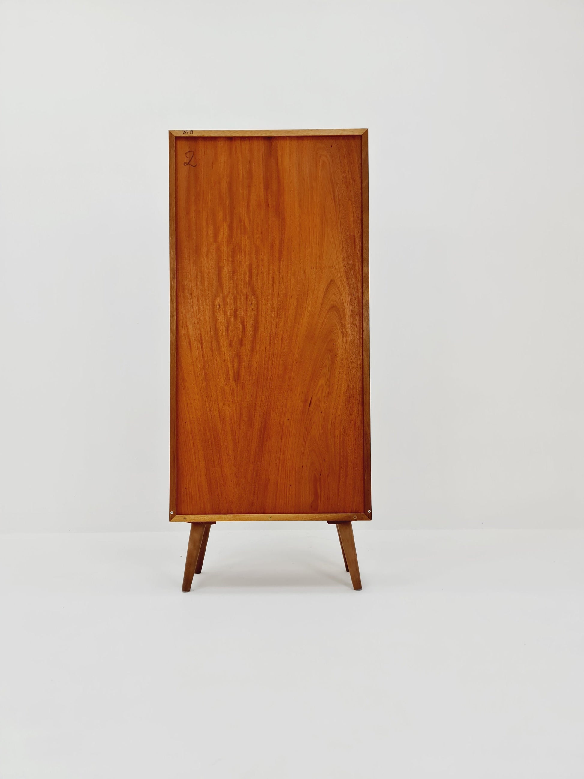Vintage teak danish book case, By Omann Jun 1960s
