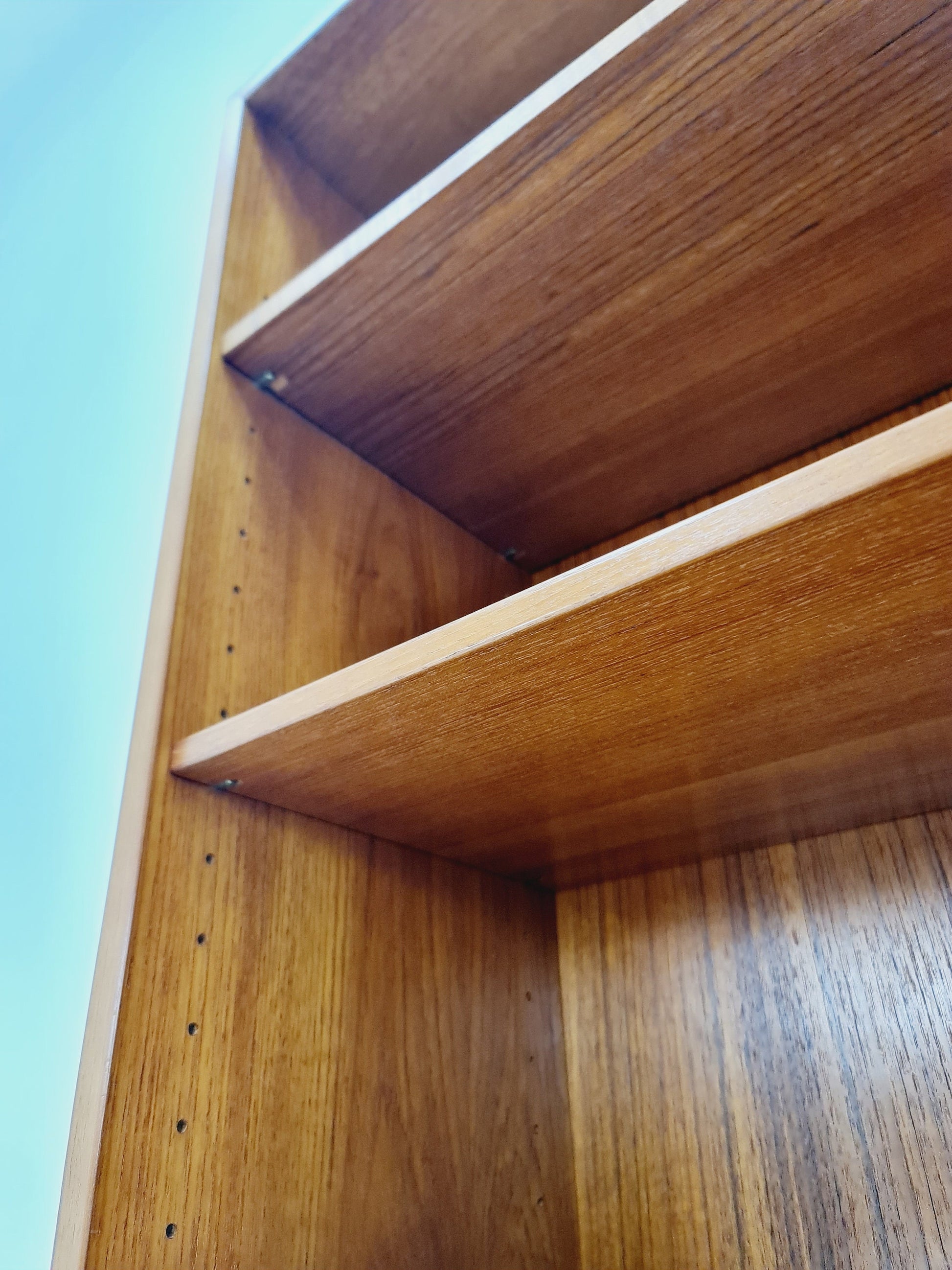 Vintage teak danish book case, By Omann Jun 1960s