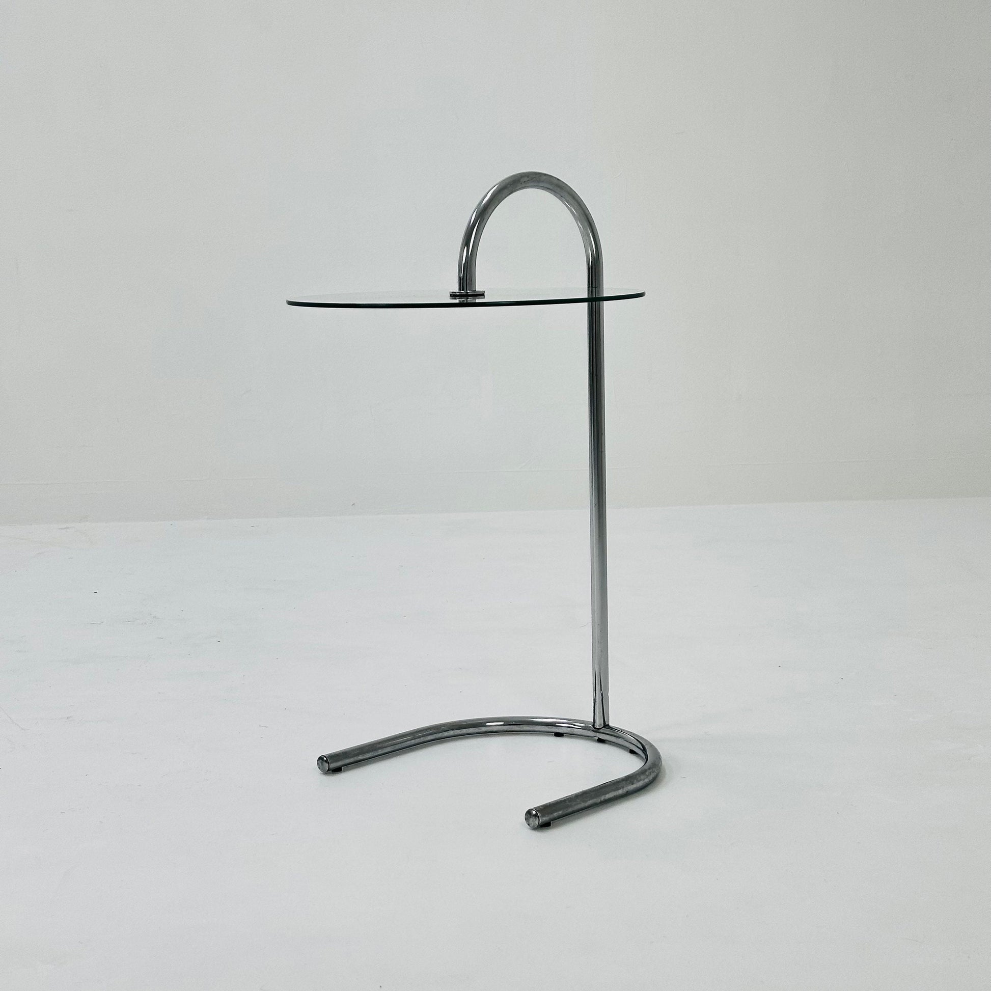Bauhaus Vintage Ikea Ry Coffee Side Table Glass Aluminum 1980s