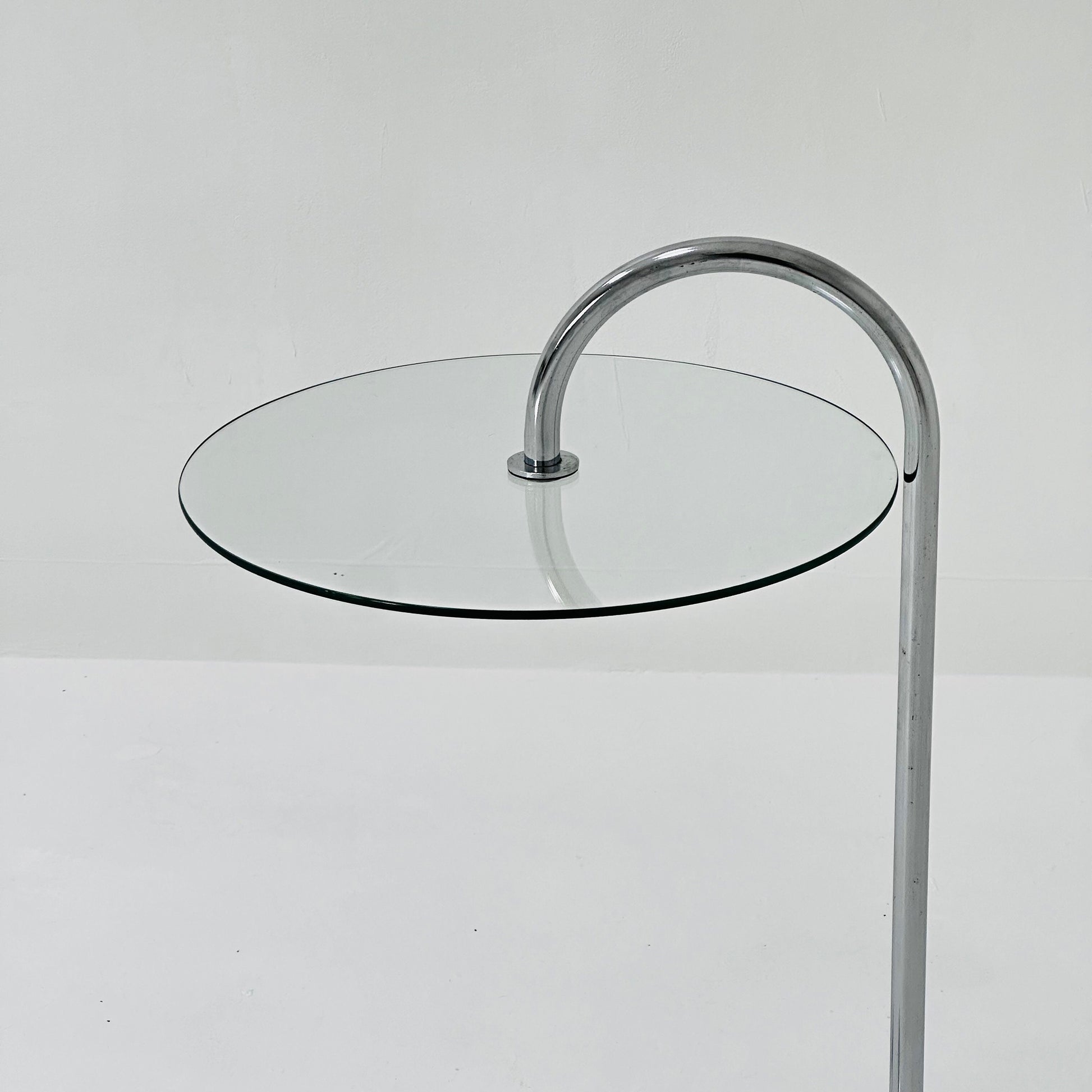 Bauhaus Vintage Ikea Ry Coffee Side Table Glass Aluminum 1980s