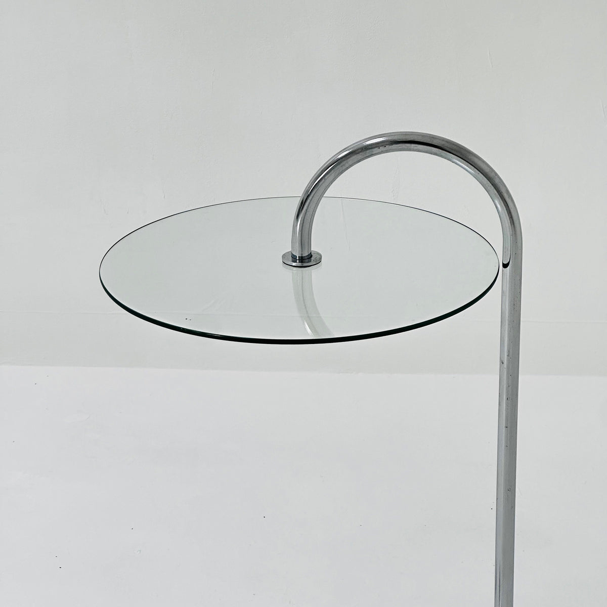 Bauhaus Vintage Ikea Ry Coffee Side Table Glass Aluminum 1980s