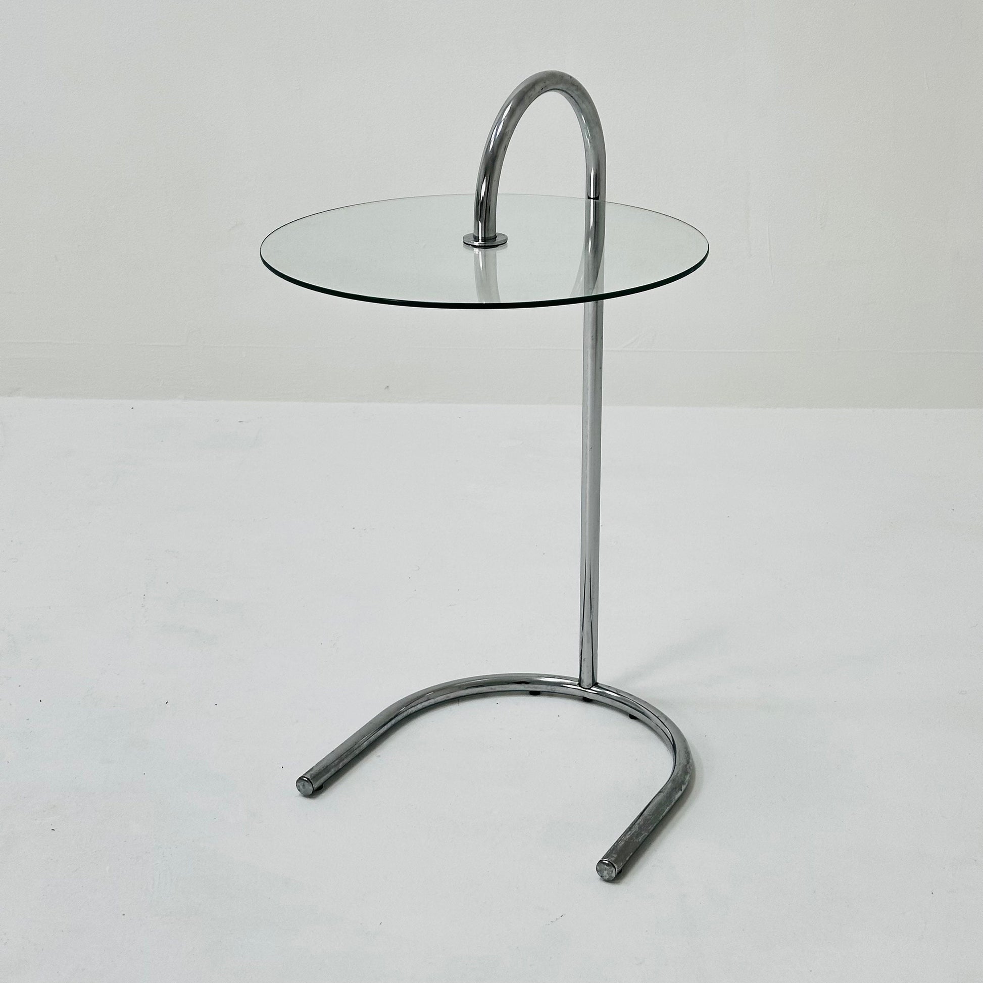 Bauhaus Vintage Ikea Ry Coffee Side Table Glass Aluminum 1980s